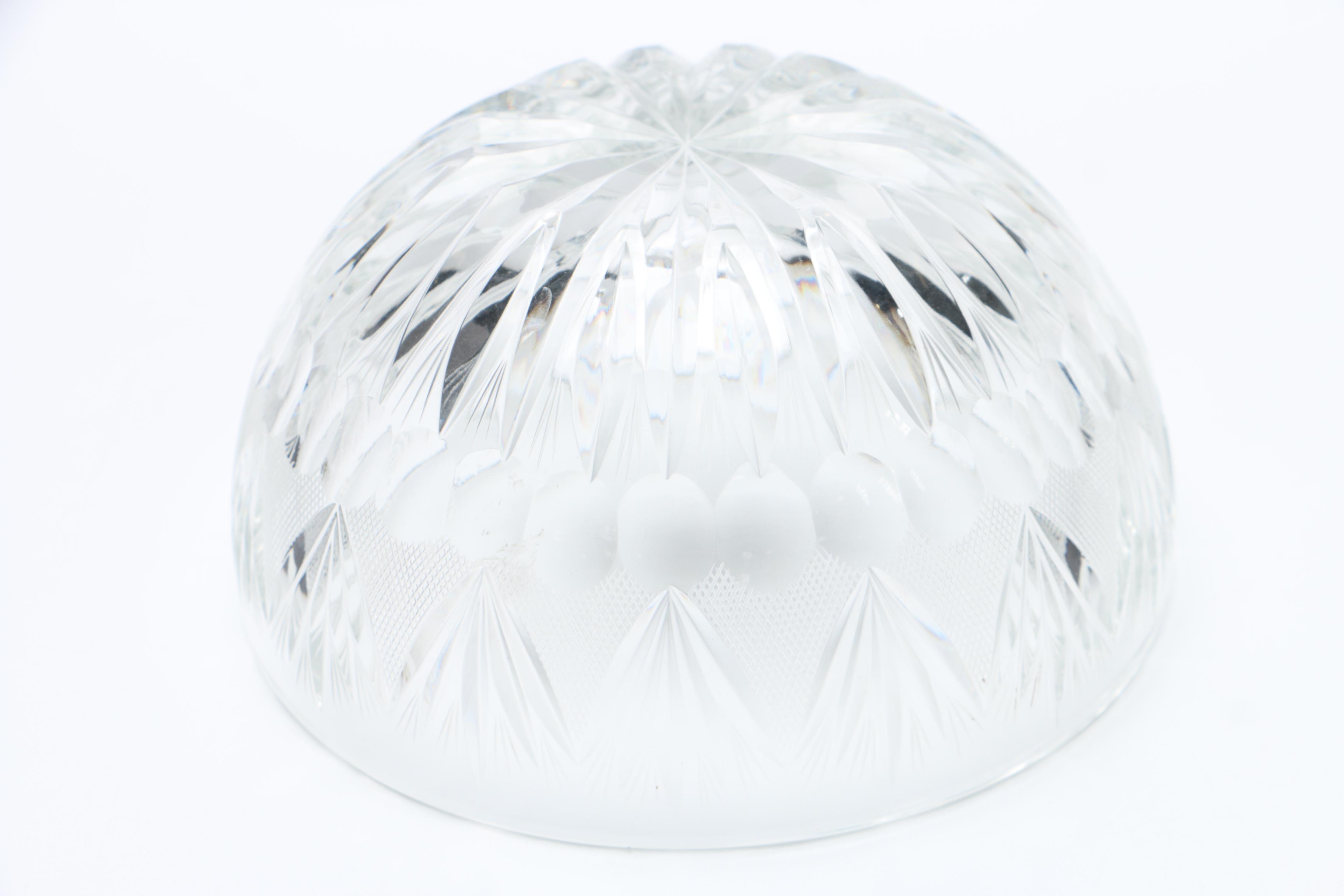 Crystal Trays and Bowl