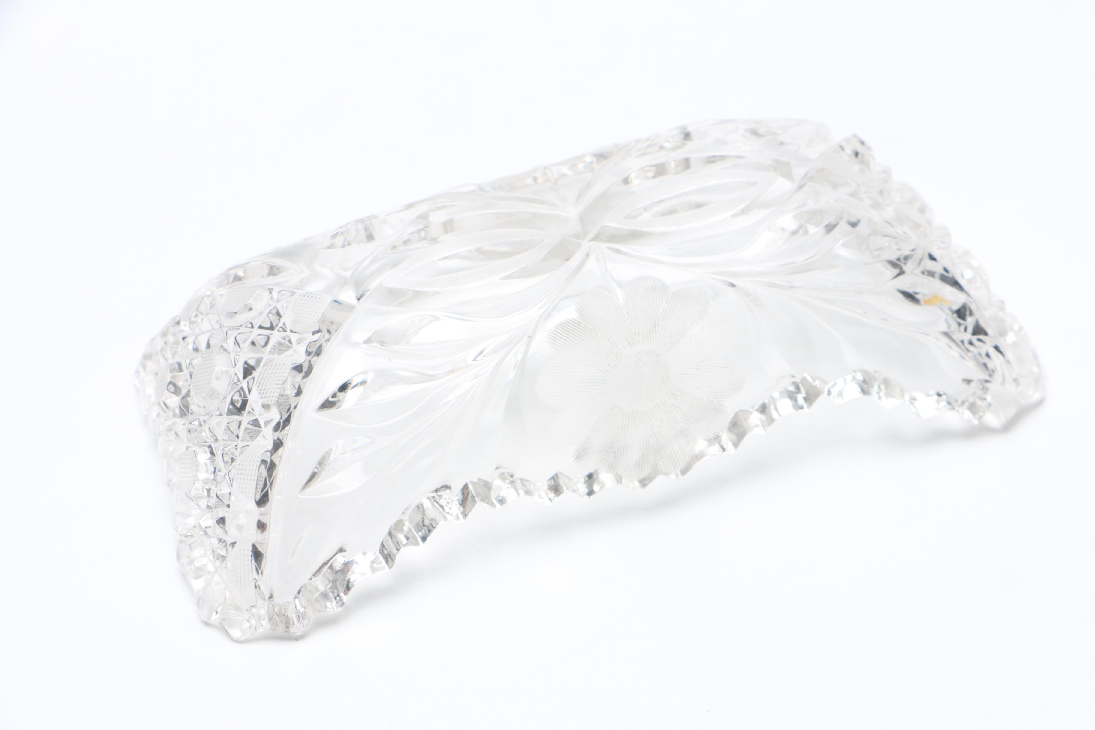 Crystal Trays and Bowl