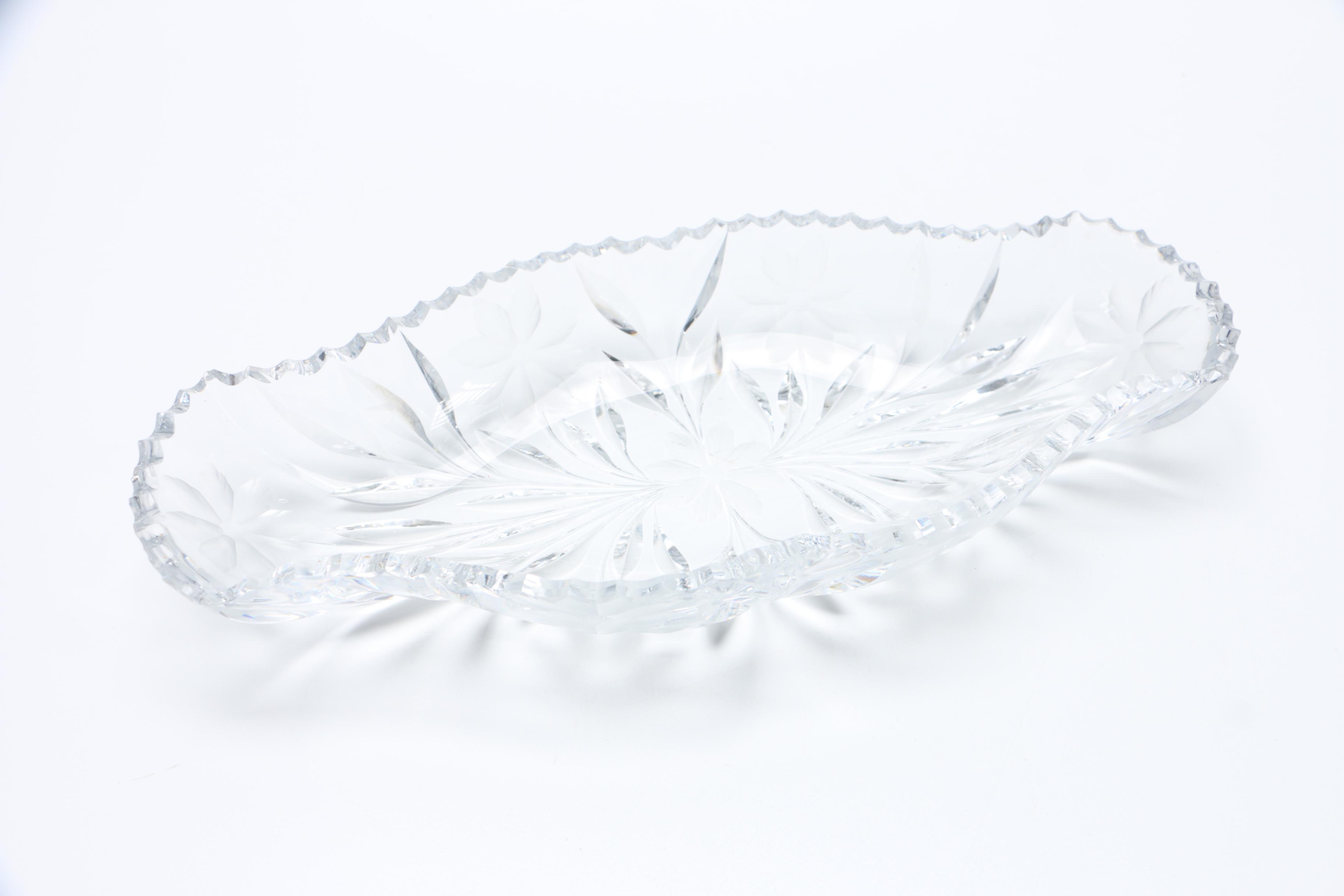 Crystal Trays and Bowl