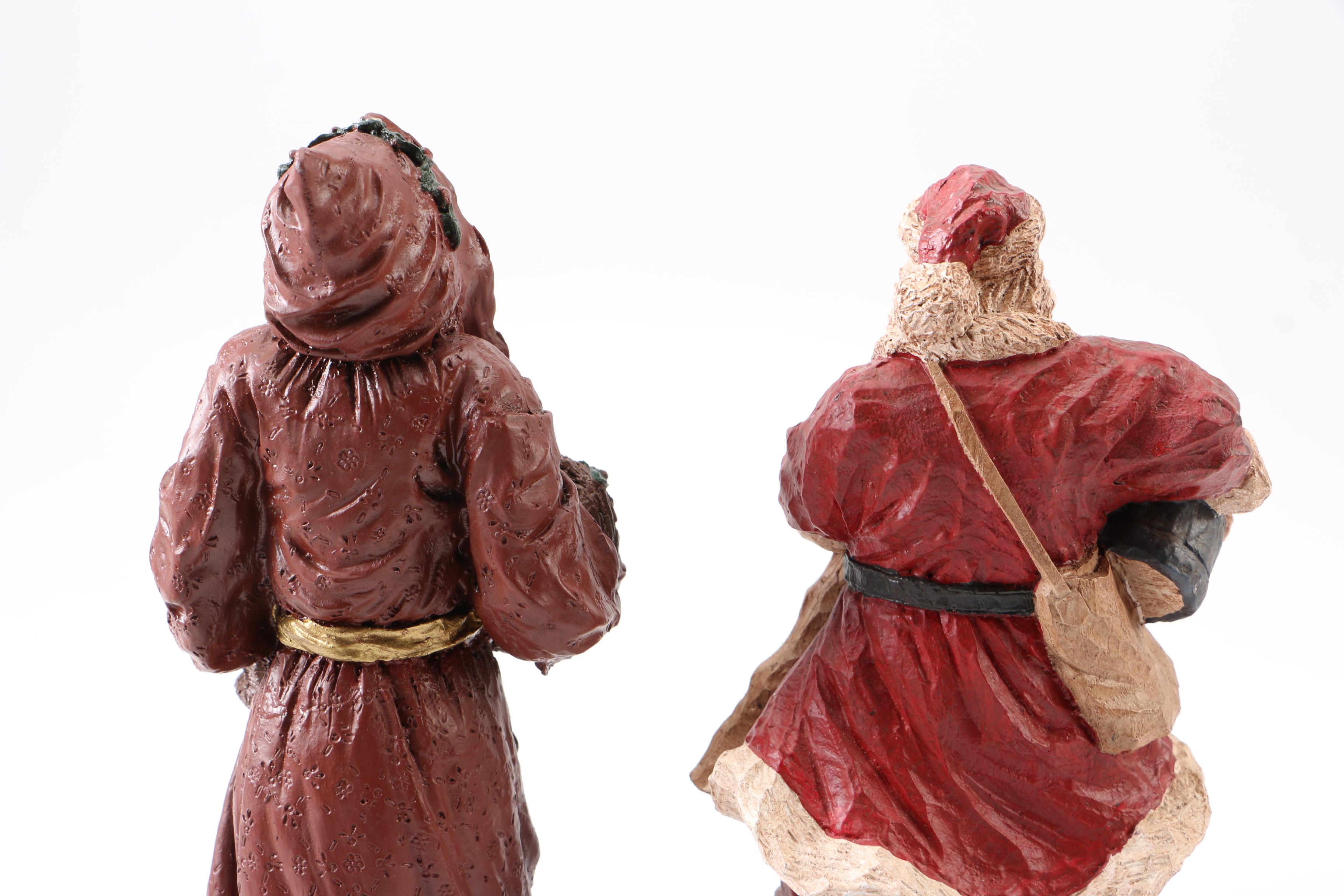 Father Christmas Figurines Including Lefever