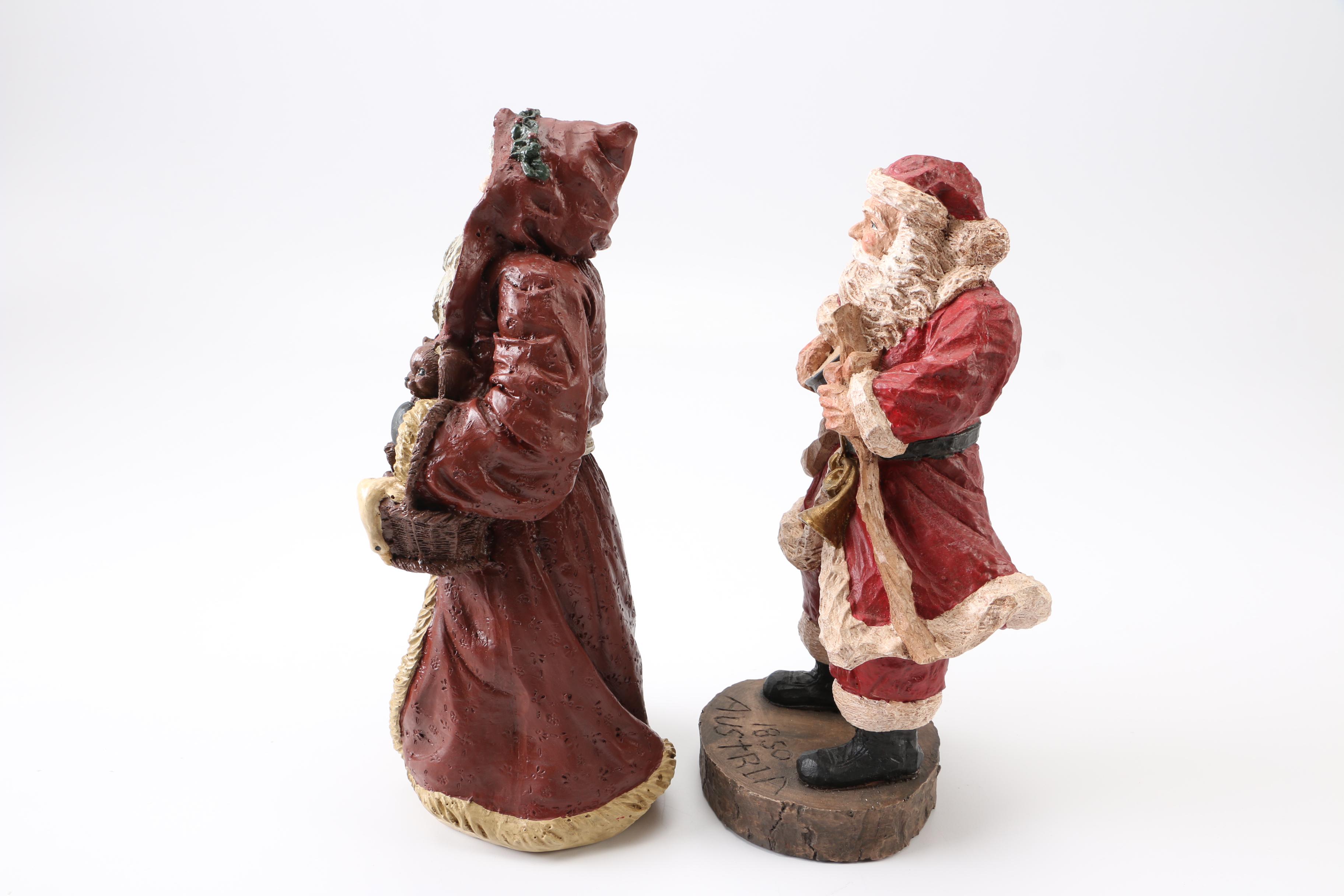 Father Christmas Figurines Including Lefever