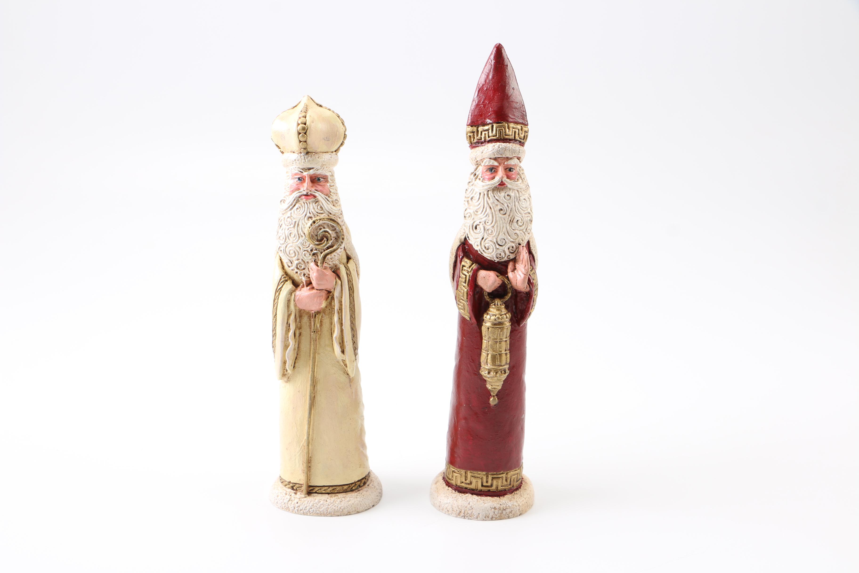 Father Christmas Figurines Including Lefever
