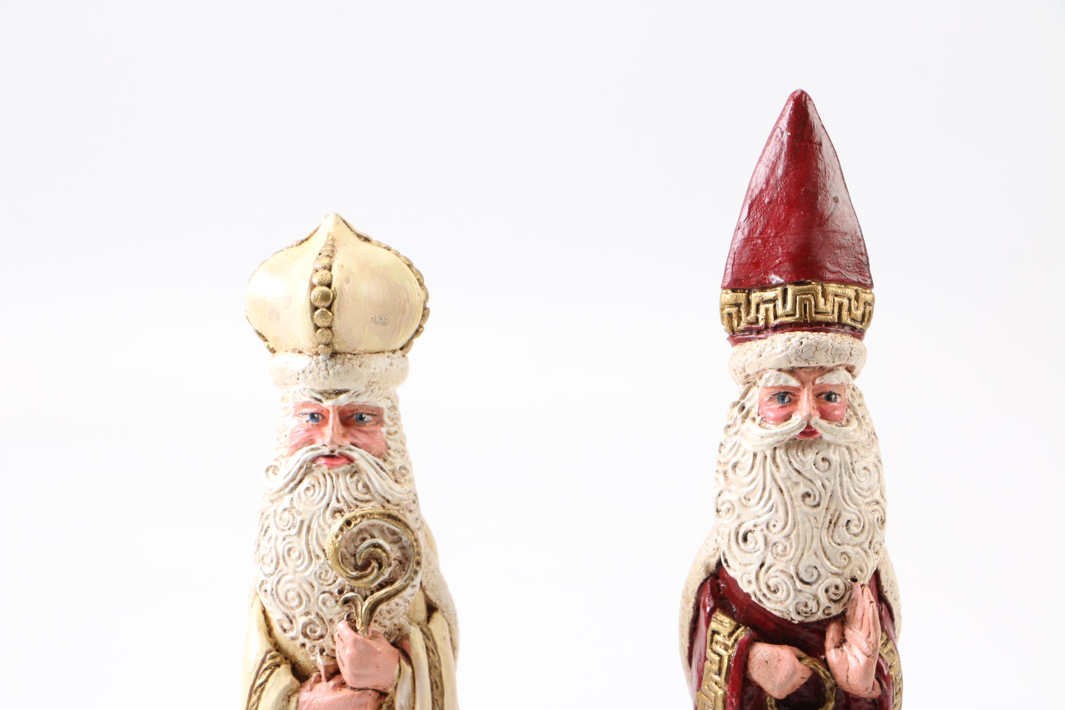 Father Christmas Figurines Including Lefever