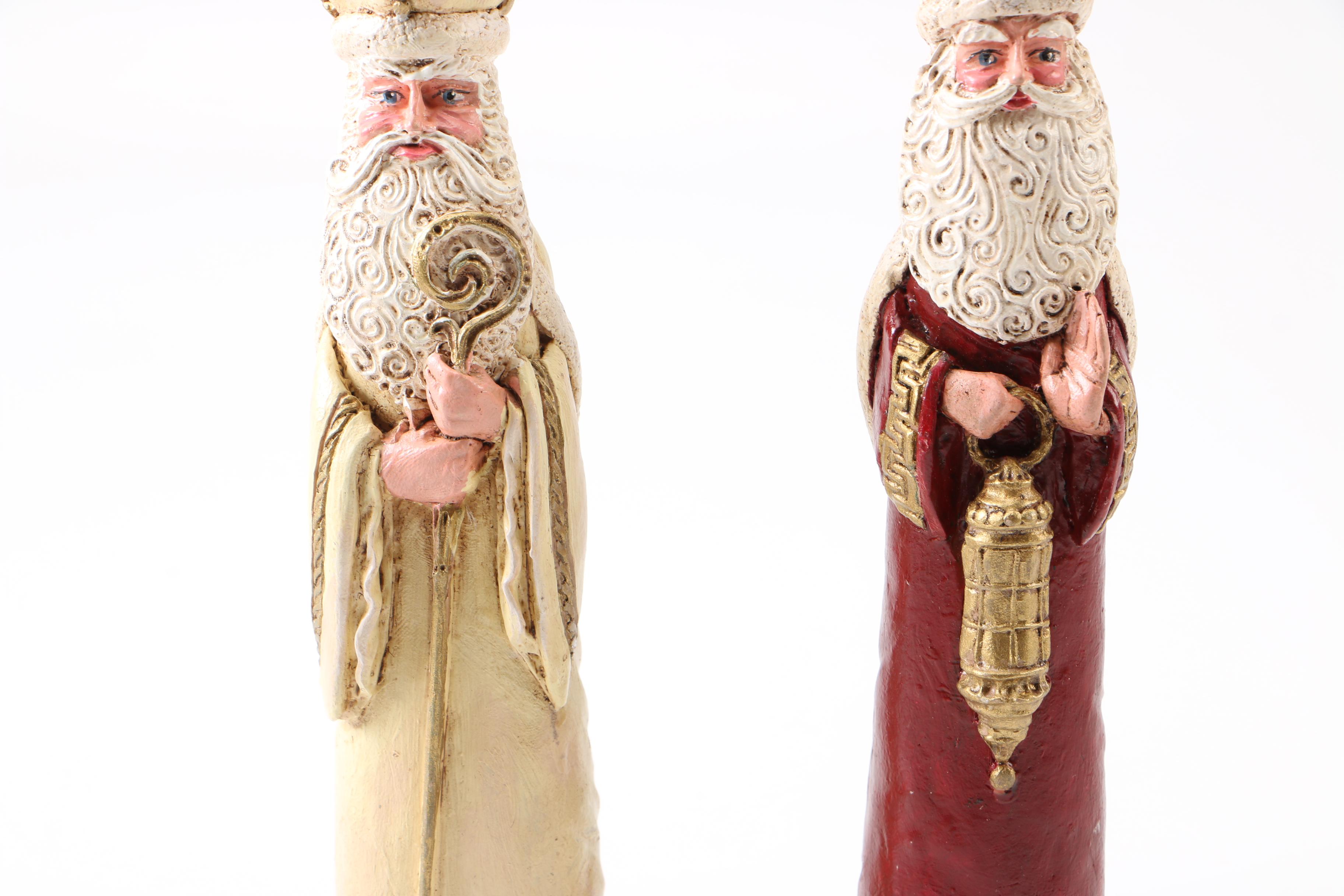 Father Christmas Figurines Including Lefever