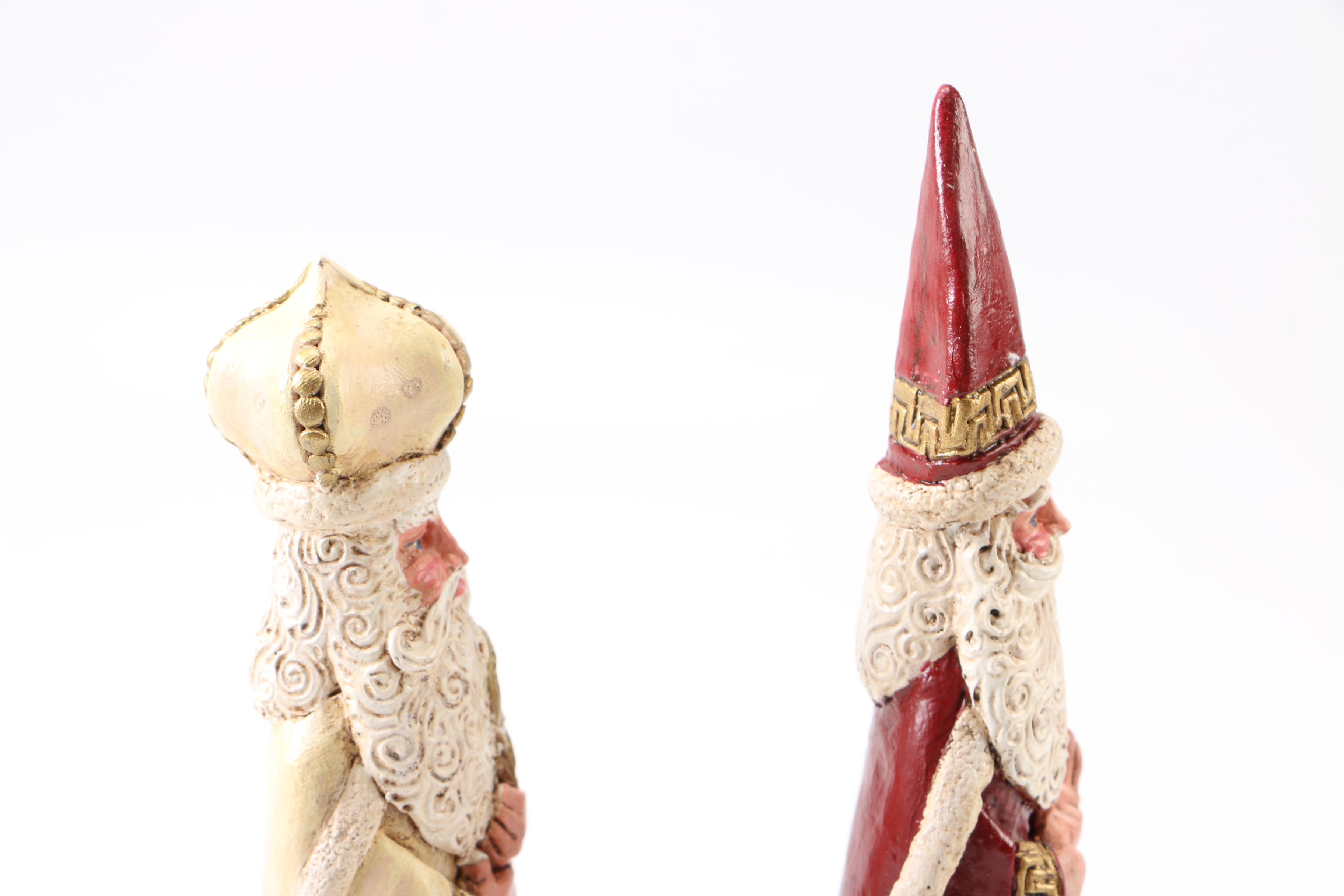 Father Christmas Figurines Including Lefever