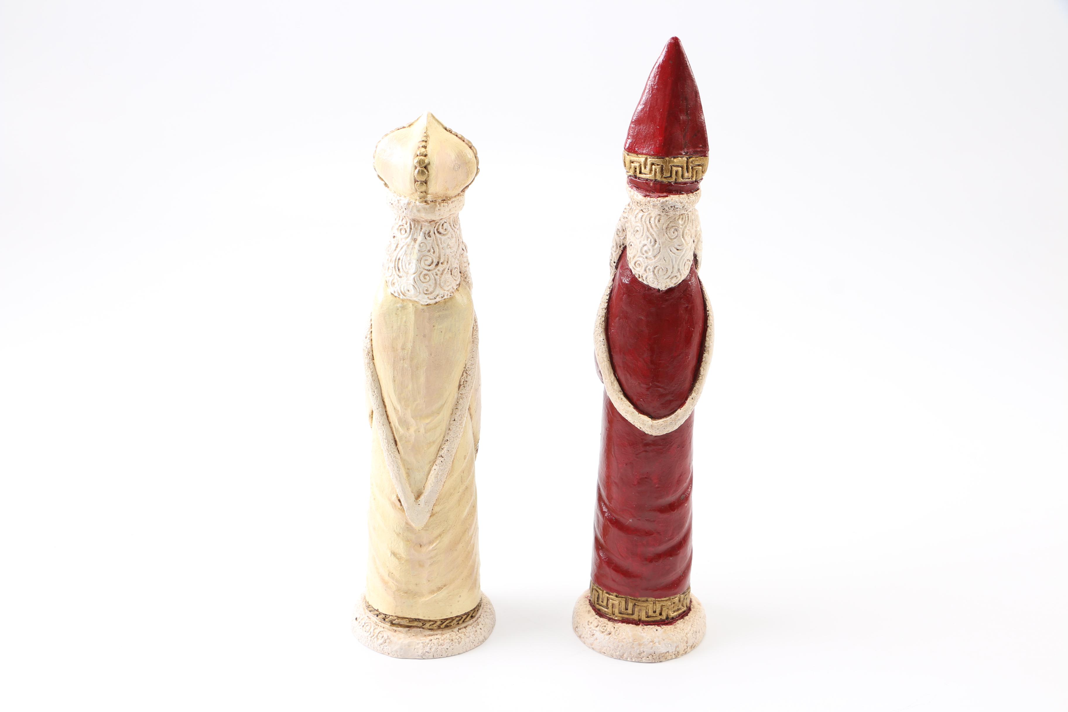 Father Christmas Figurines Including Lefever