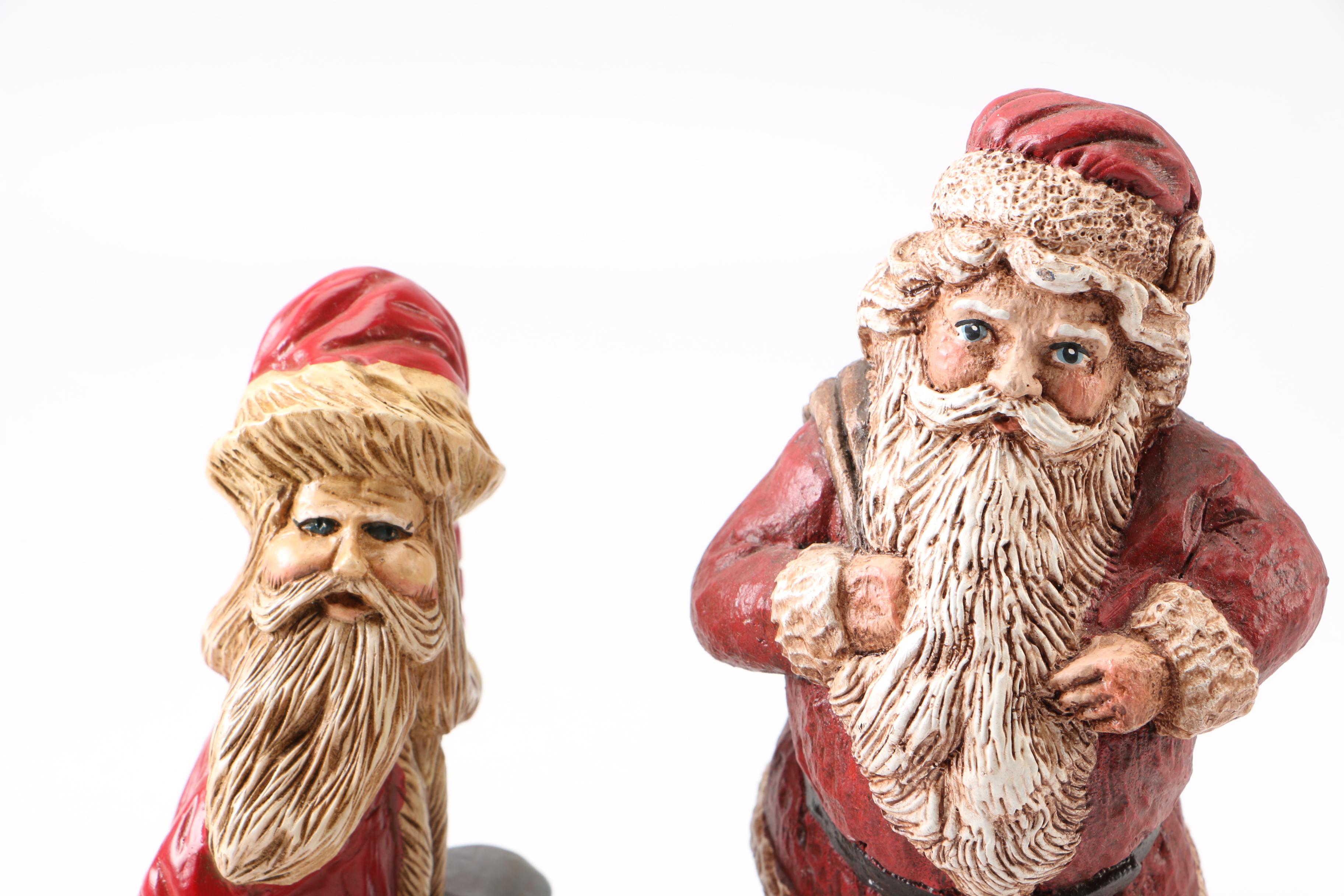 Father Christmas Figurines Including Lefever