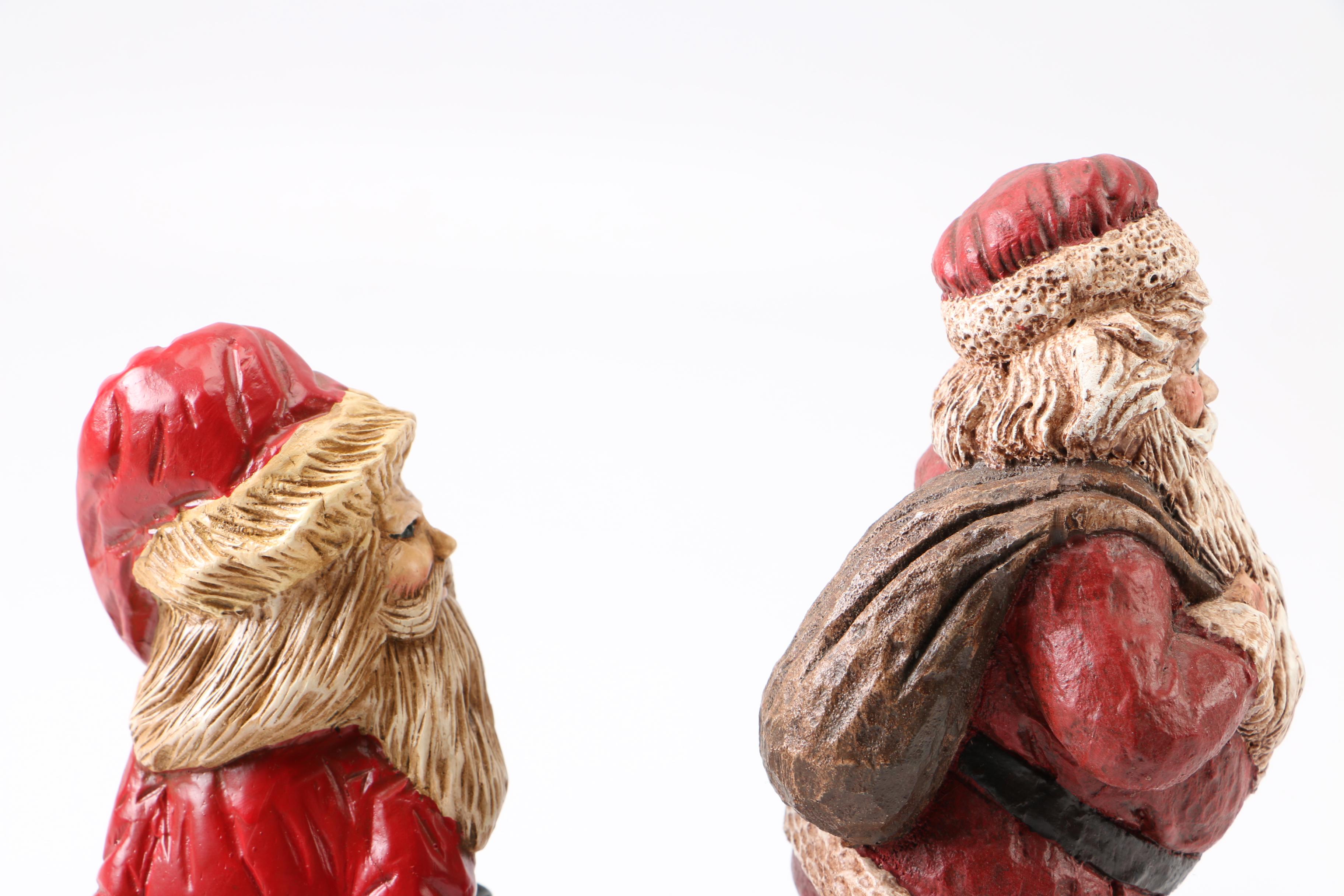 Father Christmas Figurines Including Lefever