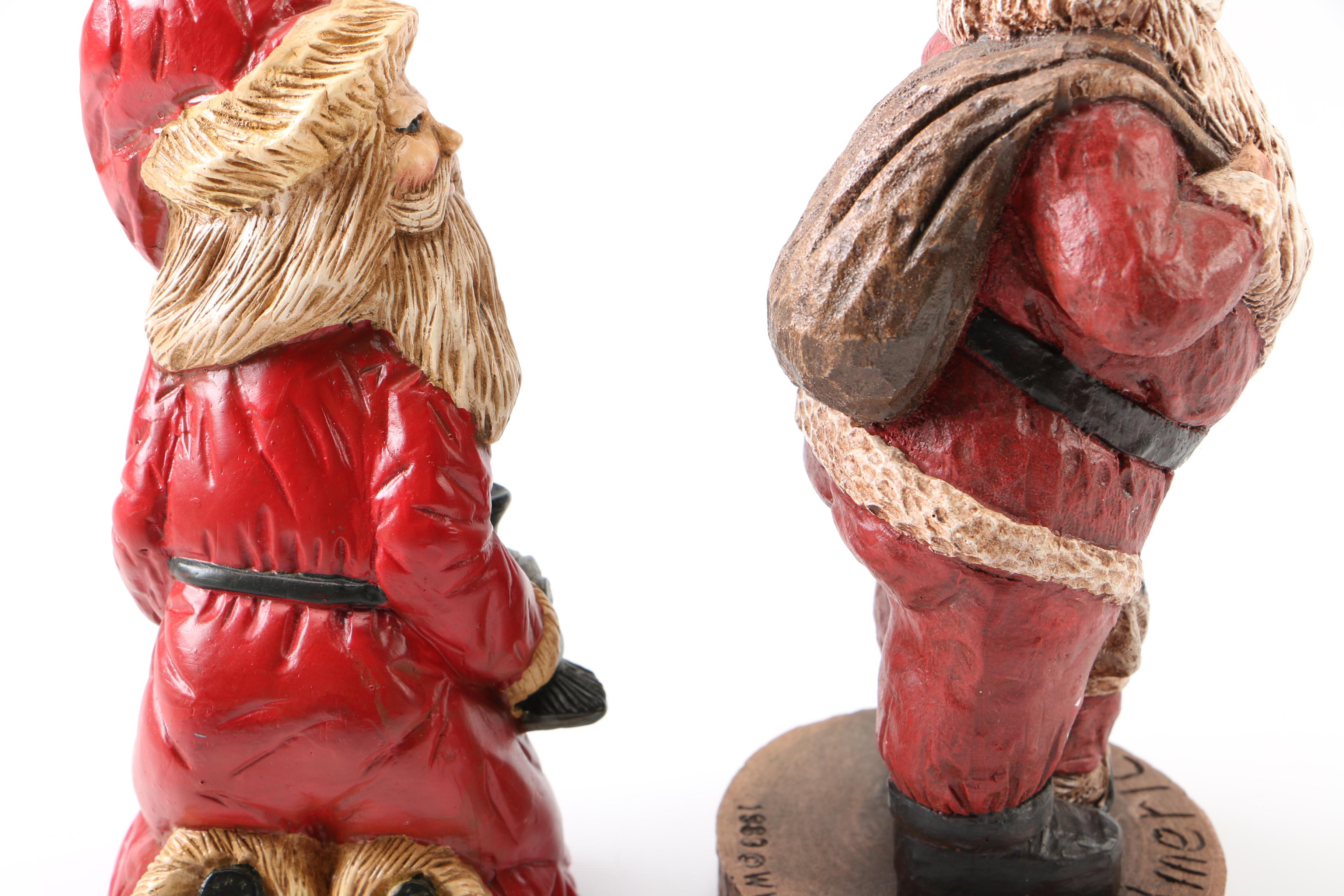 Father Christmas Figurines Including Lefever