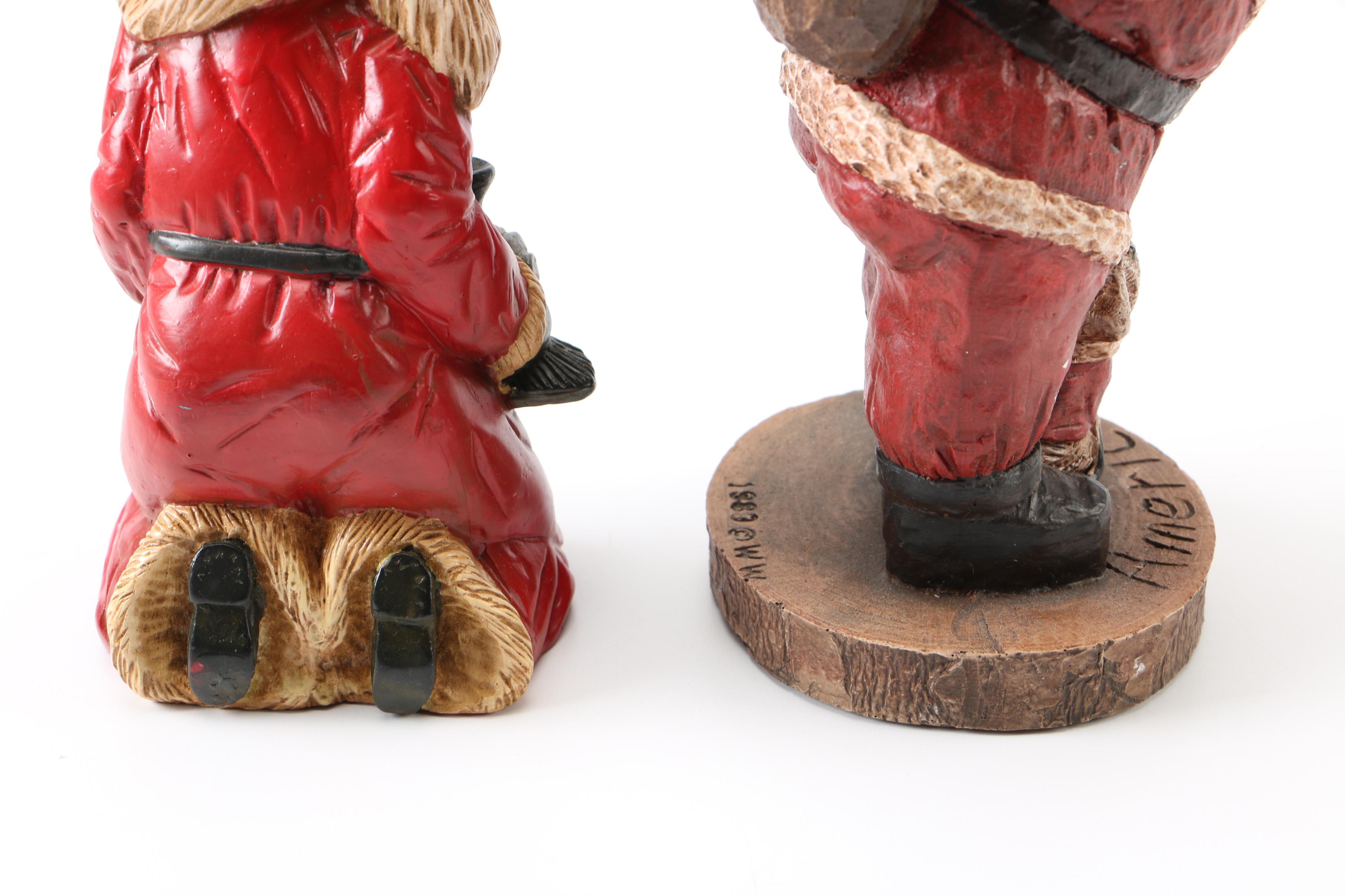 Father Christmas Figurines Including Lefever