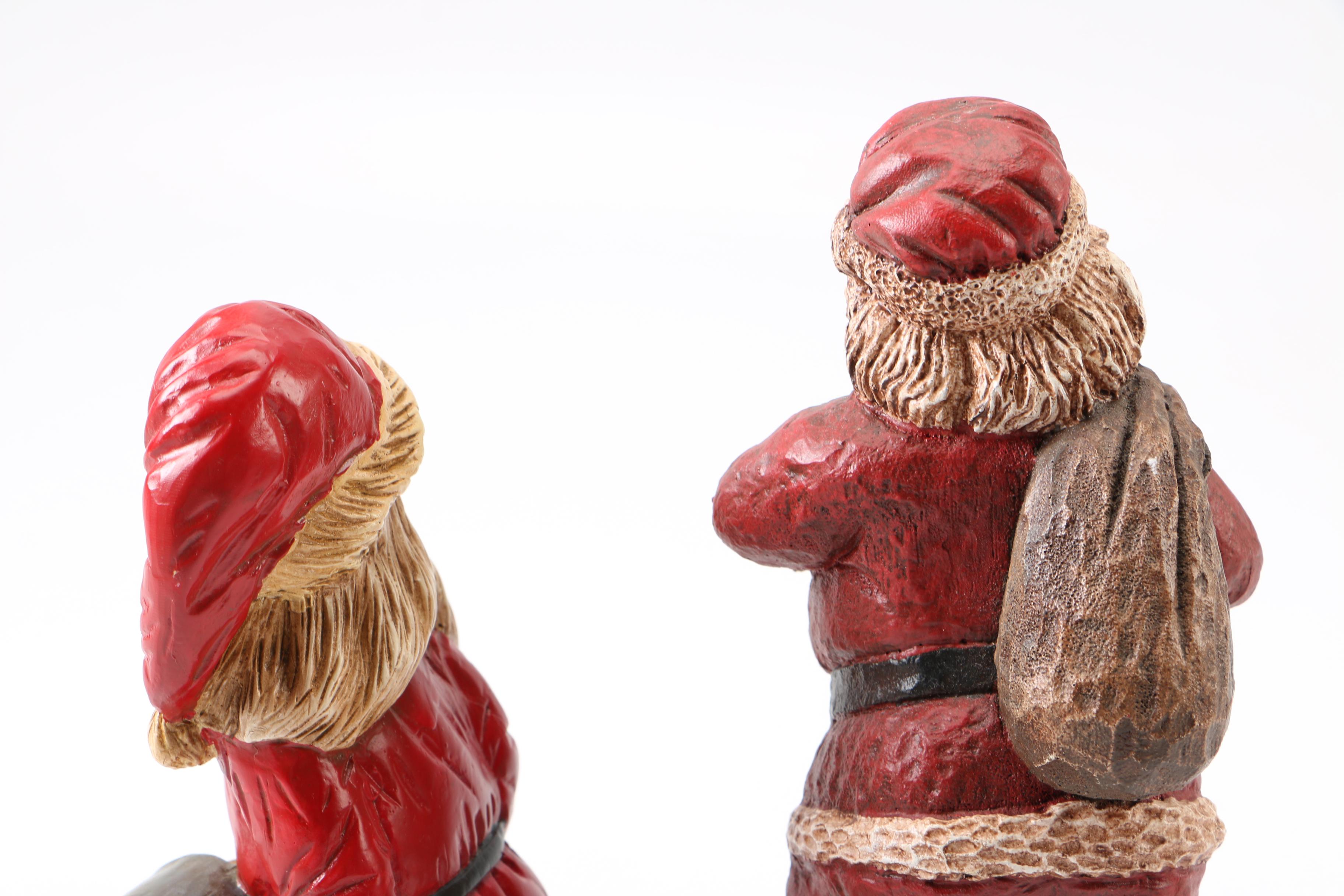 Father Christmas Figurines Including Lefever