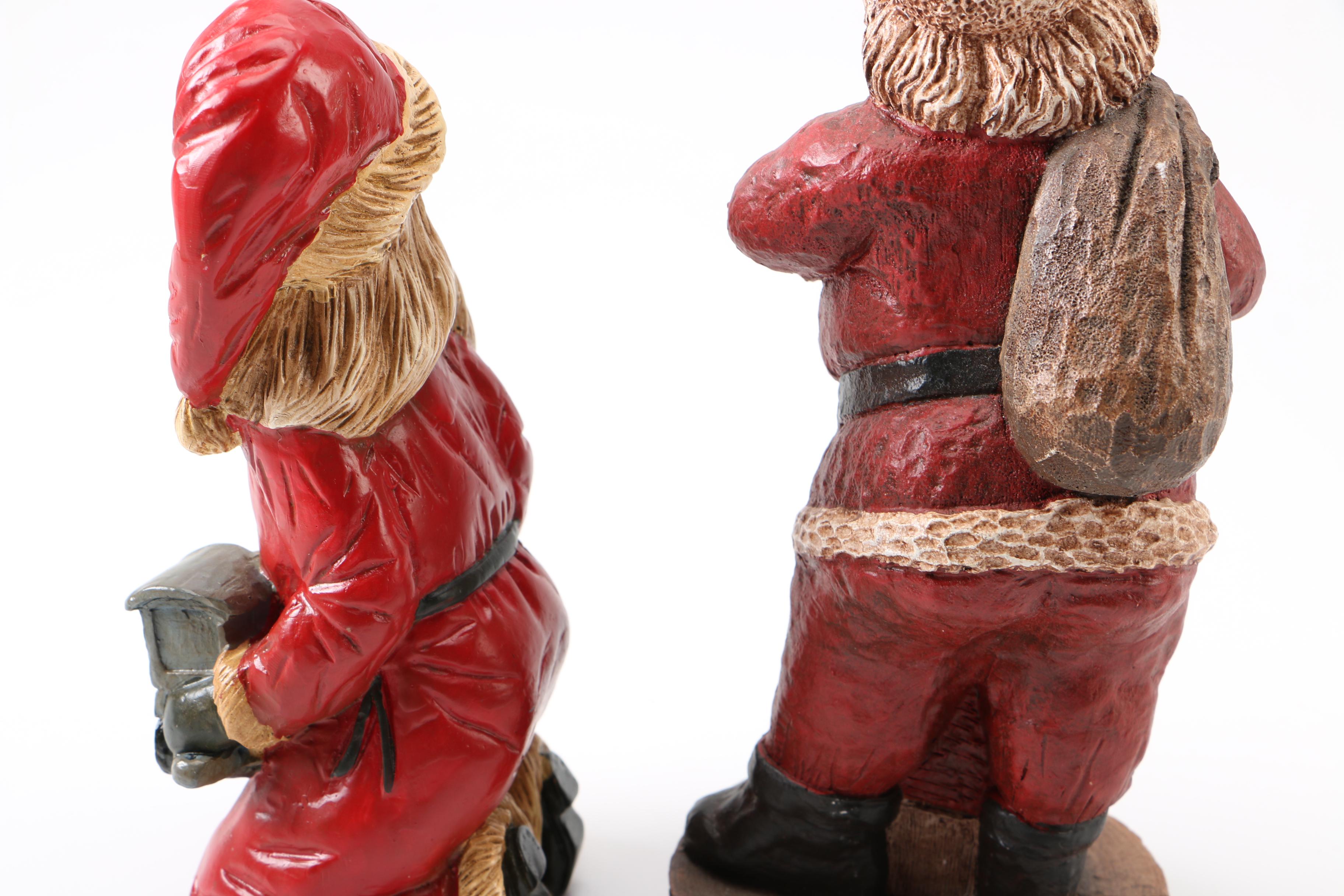 Father Christmas Figurines Including Lefever