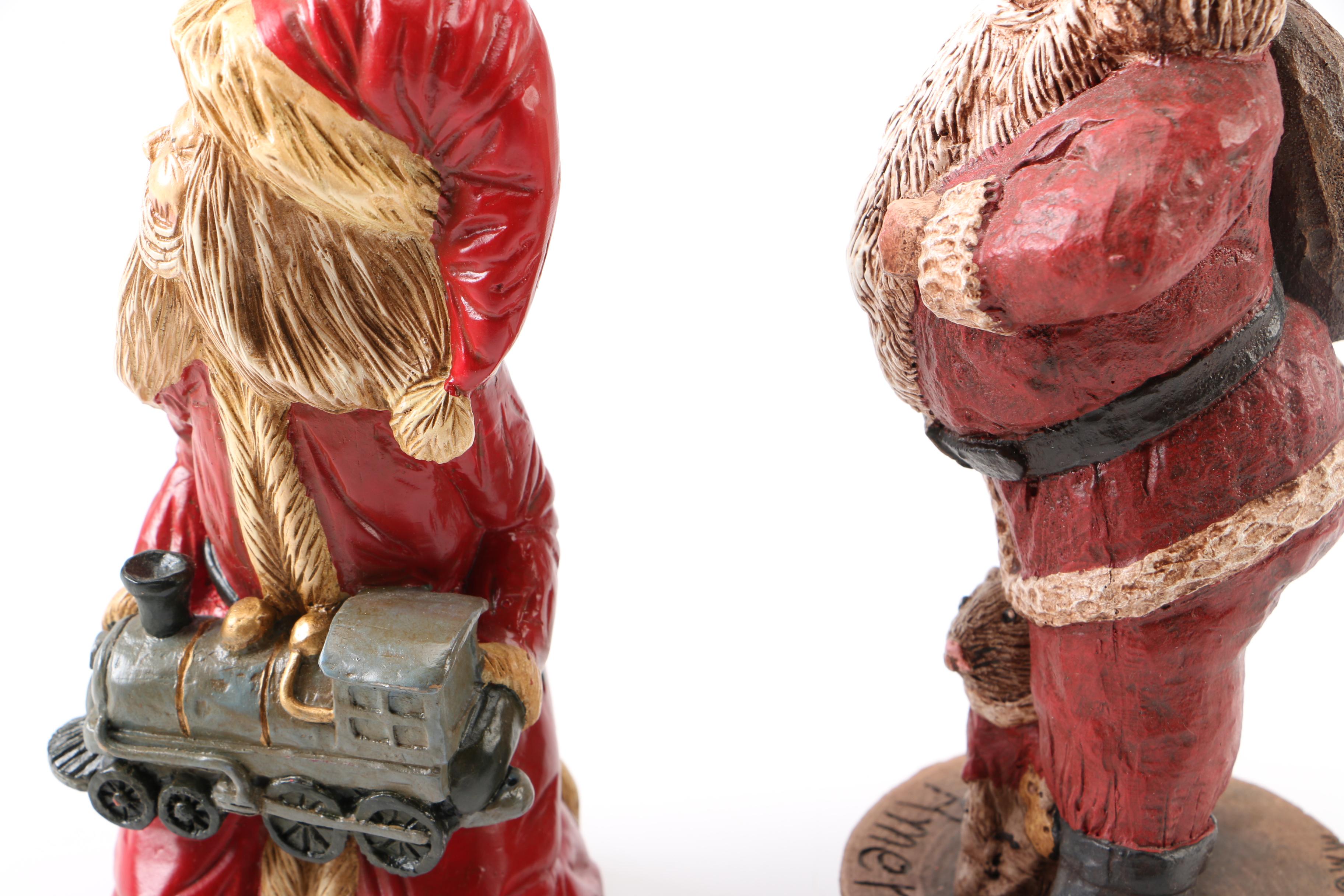 Father Christmas Figurines Including Lefever