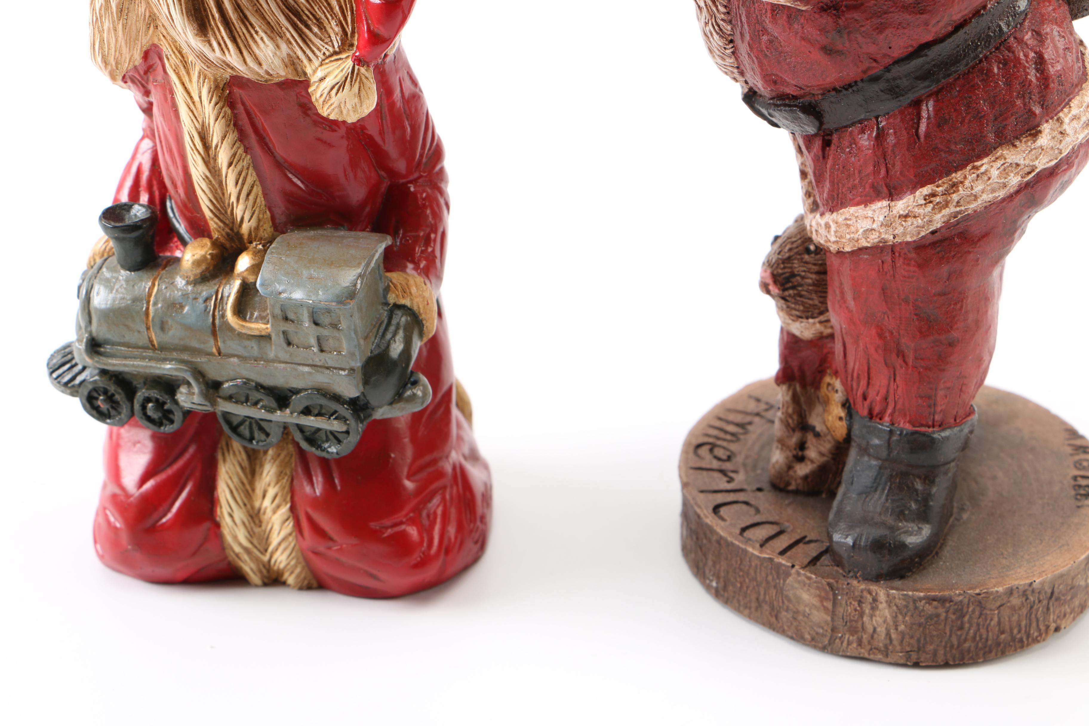 Father Christmas Figurines Including Lefever