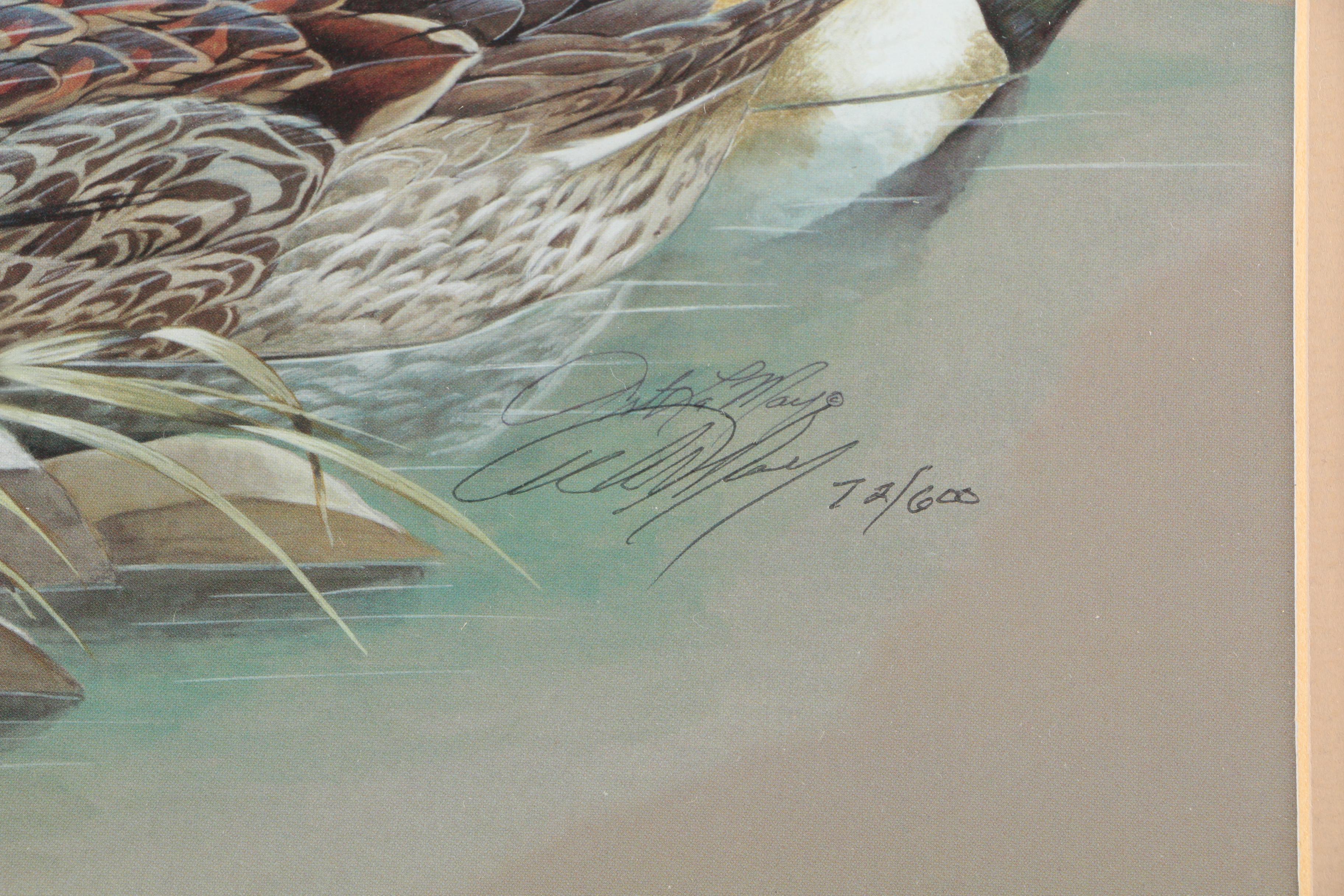 Offset Lithographs After Art LaMay Including 1999 Waterfowl Festival Poster "Ten Pins"