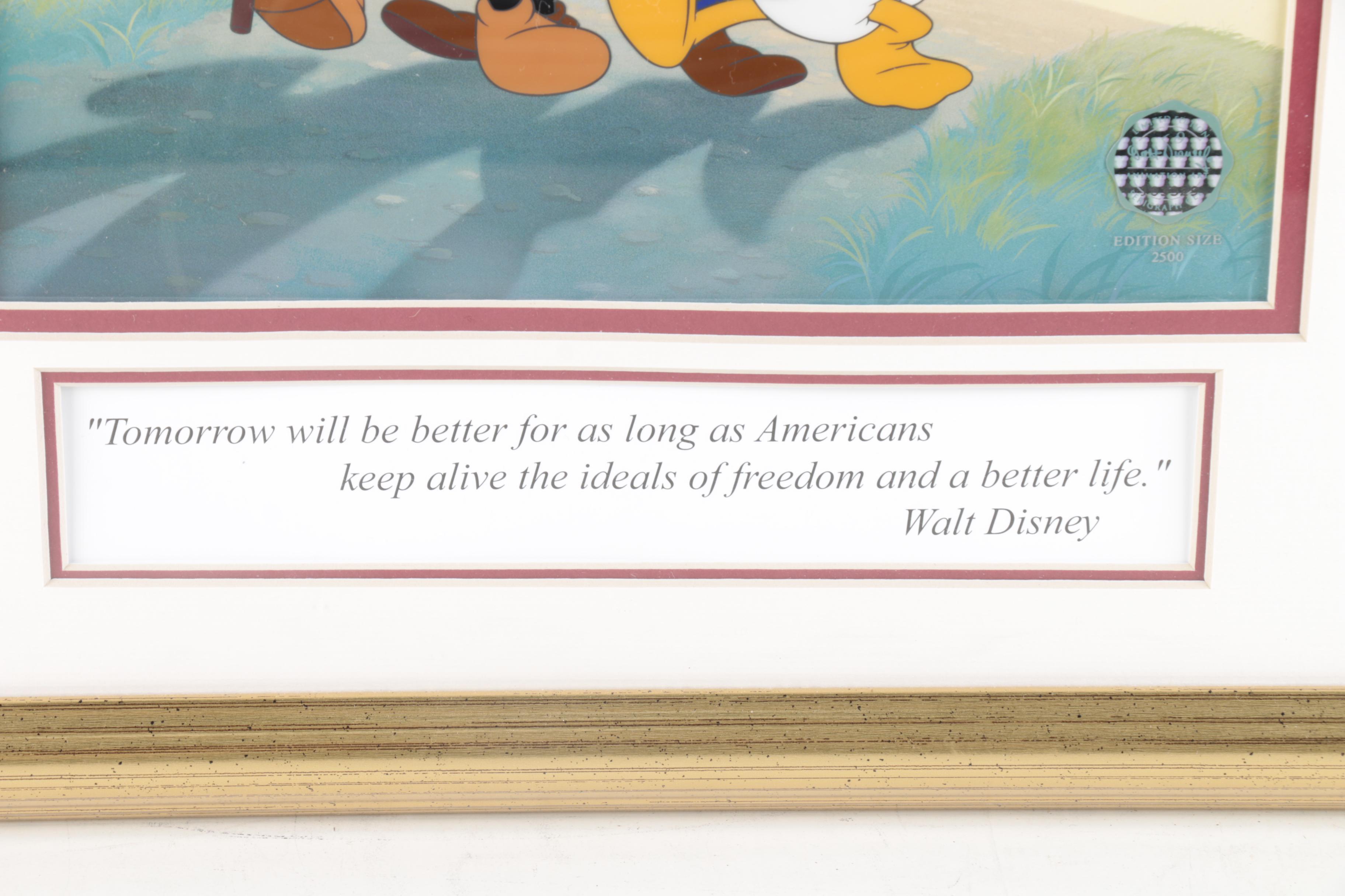 Walt Disney 2002 Limited Edition Sericel "Spirit of America"
