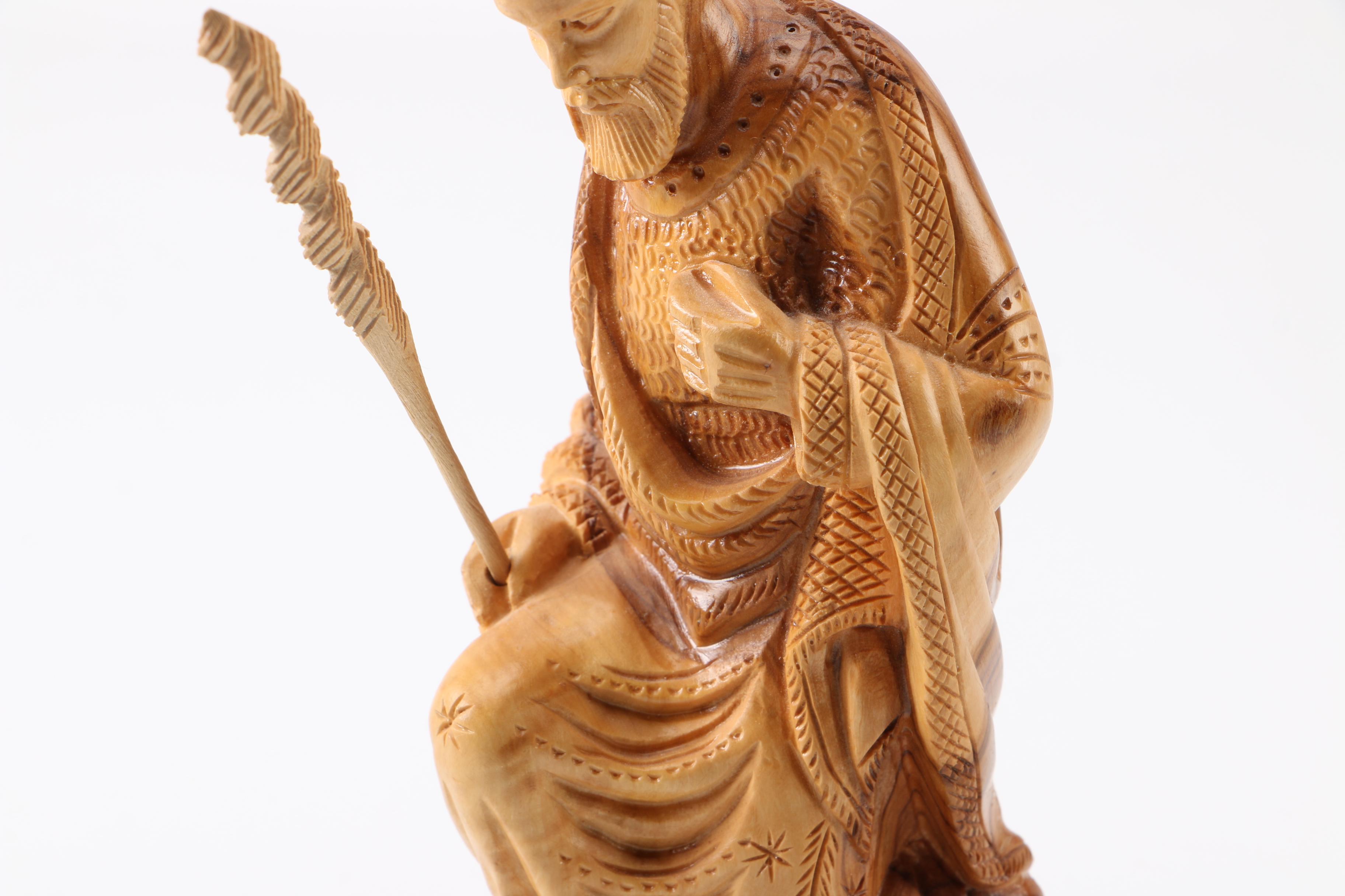 Carved Wood Nativity figurines