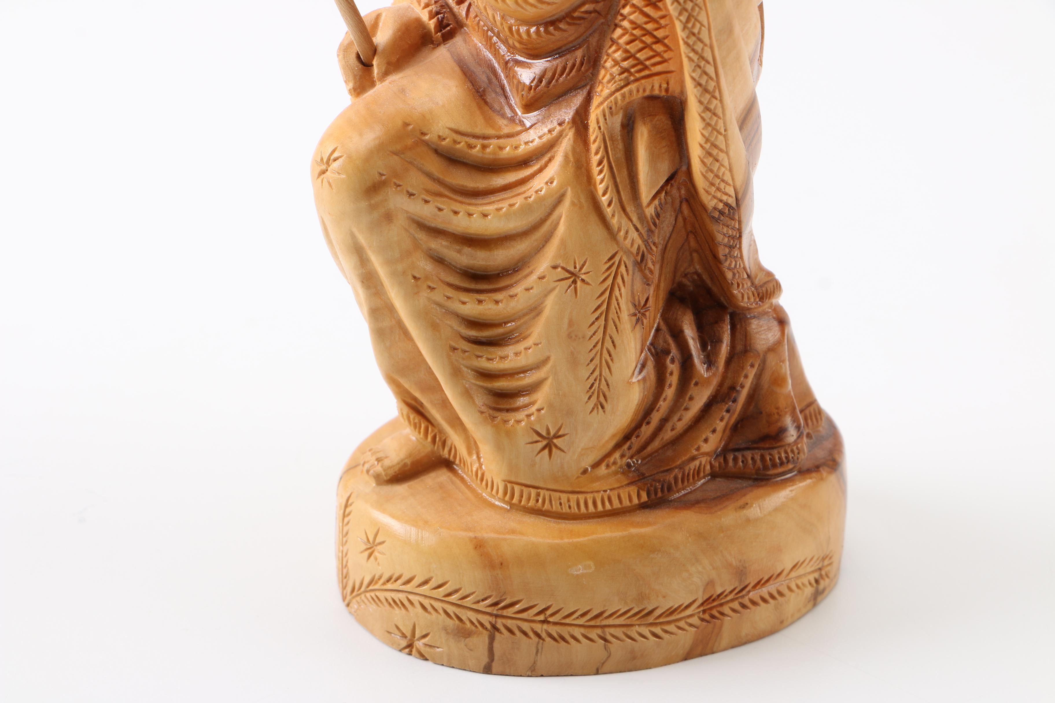 Carved Wood Nativity figurines