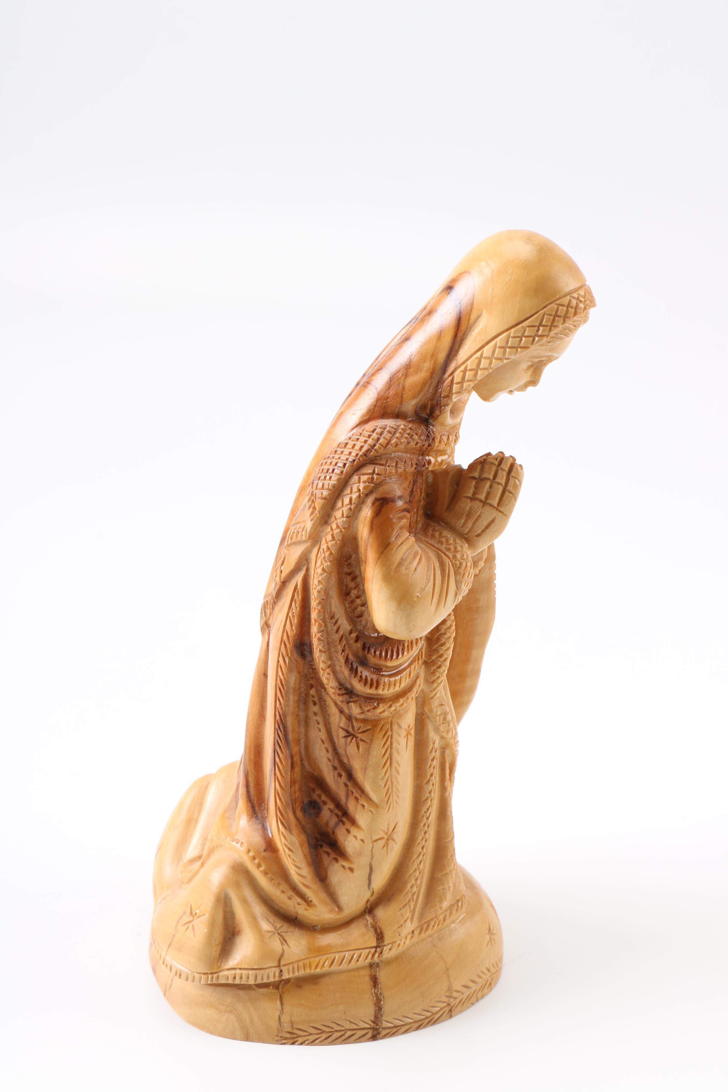 Carved Wood Nativity figurines
