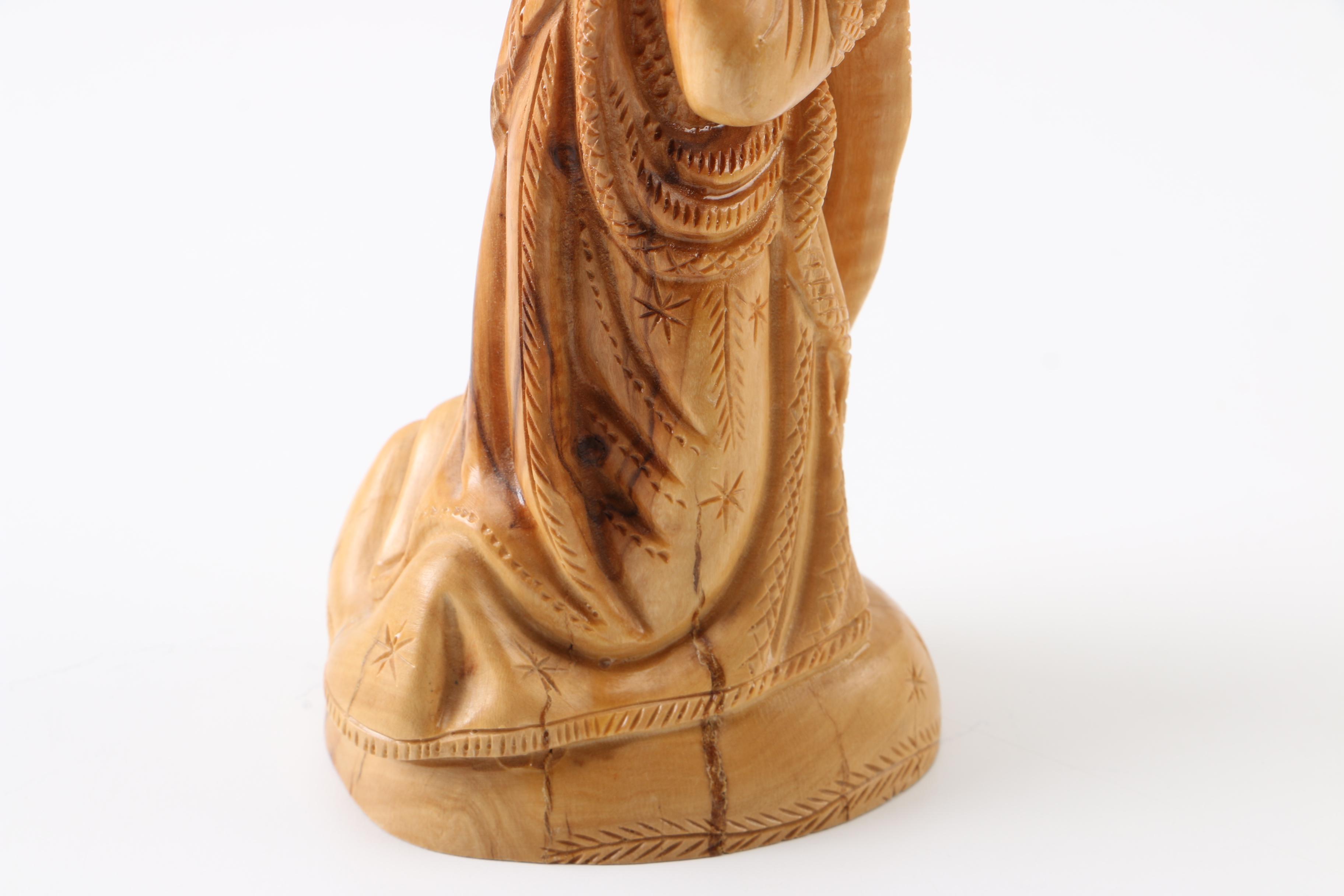 Carved Wood Nativity figurines