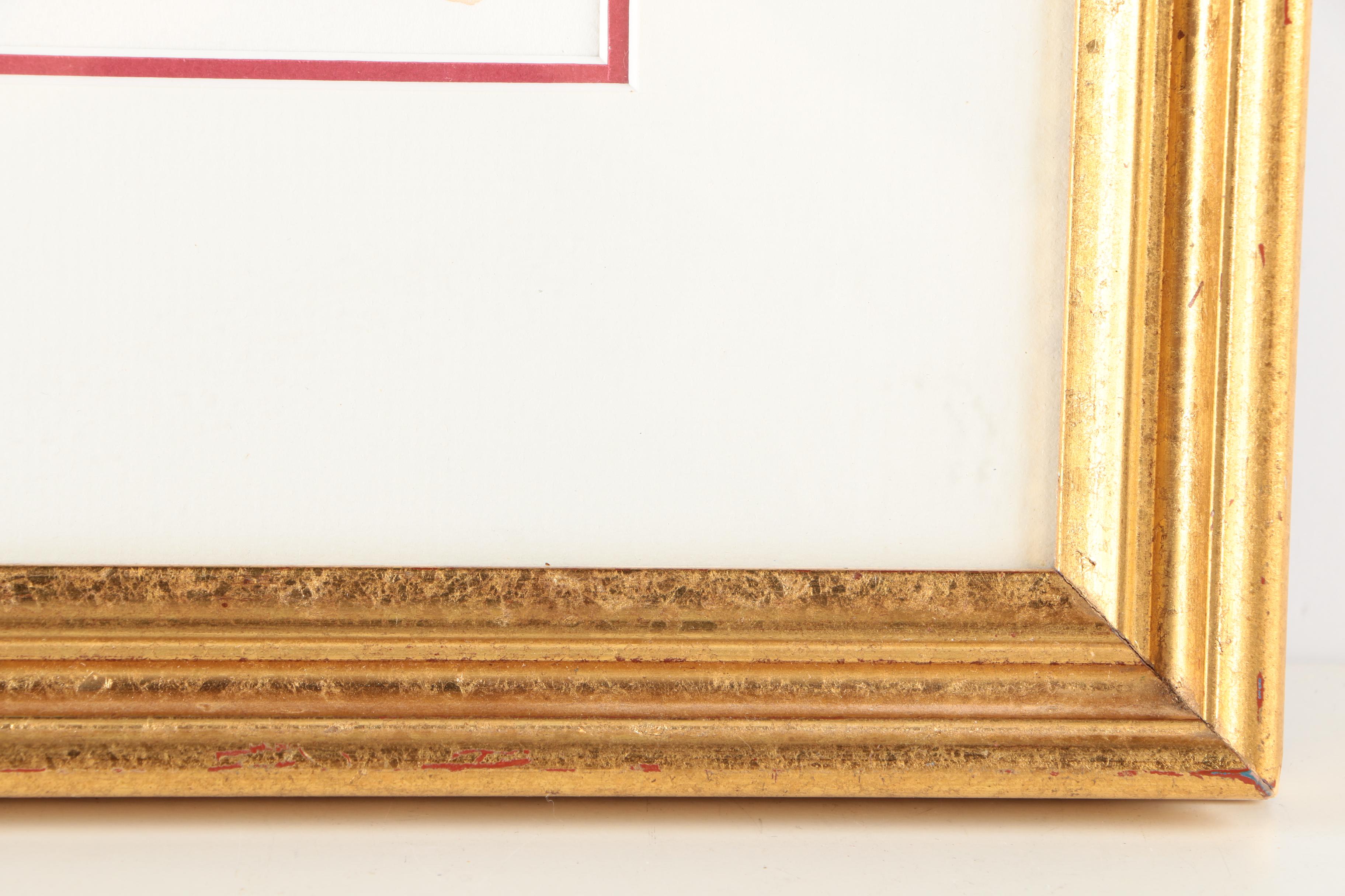 Antonio J. Mendez Watercolor of Hay Wagons