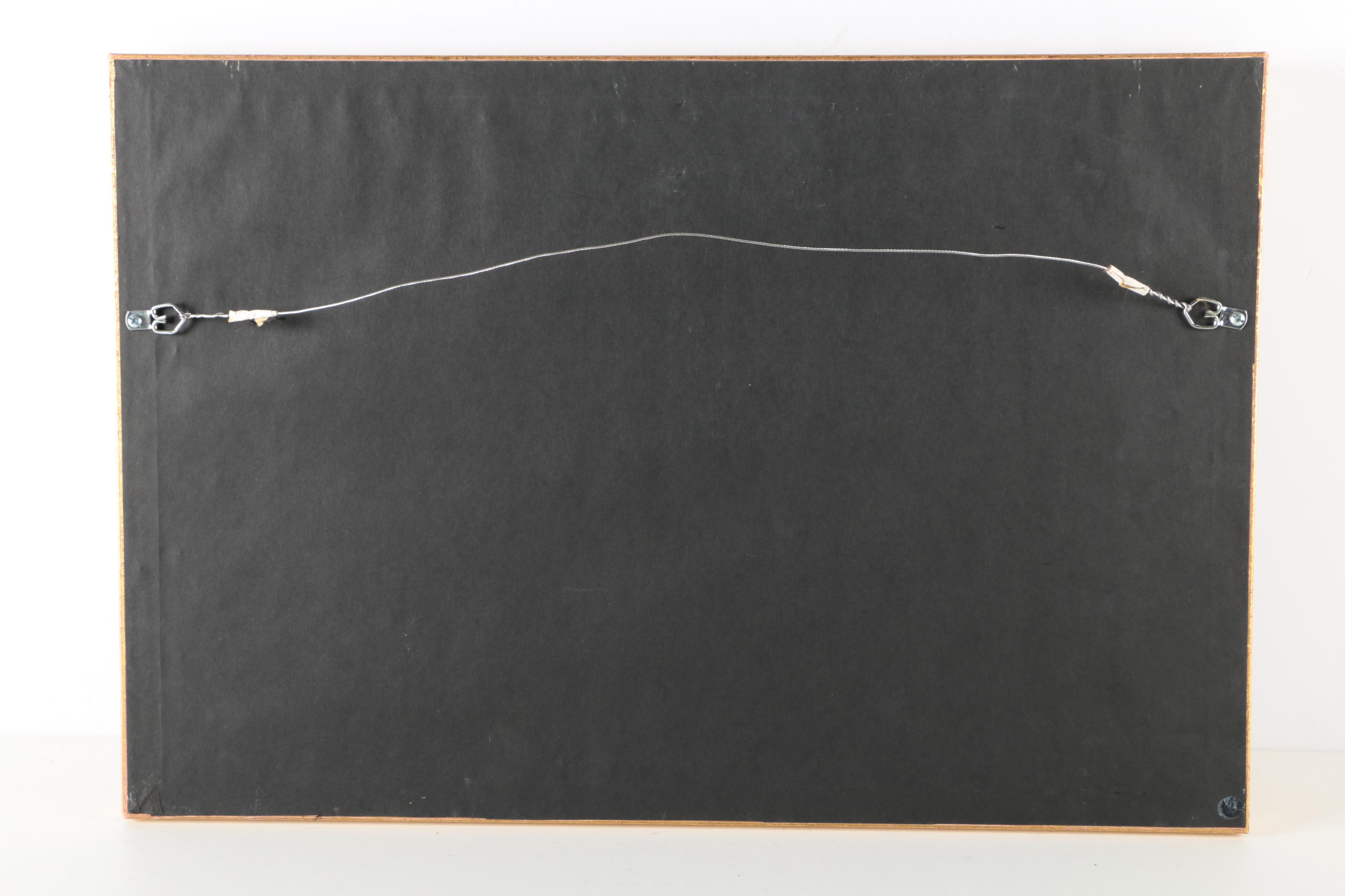 Antonio J. Mendez Watercolor of Hay Wagons