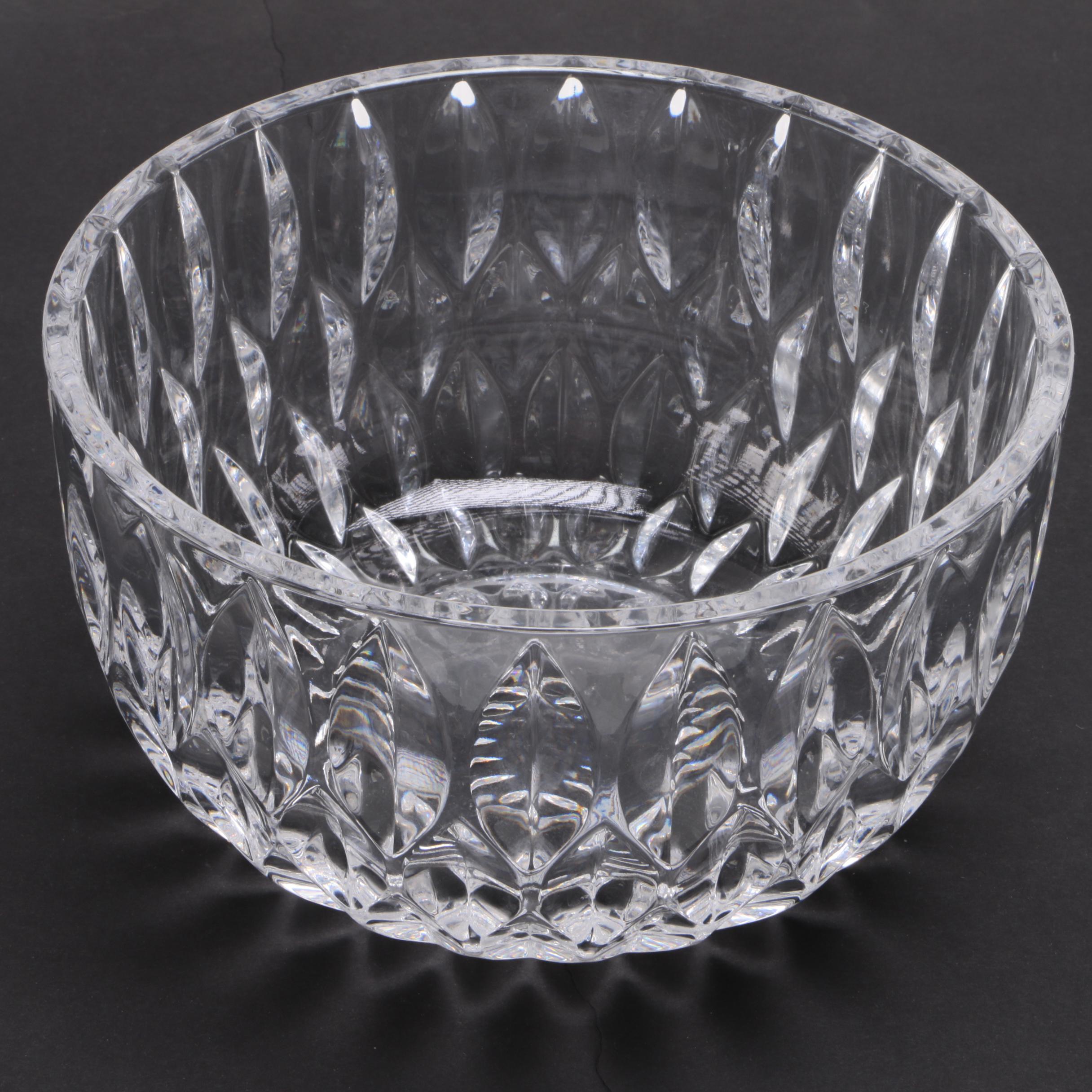 Assortment of Colorless Crystal Bowls