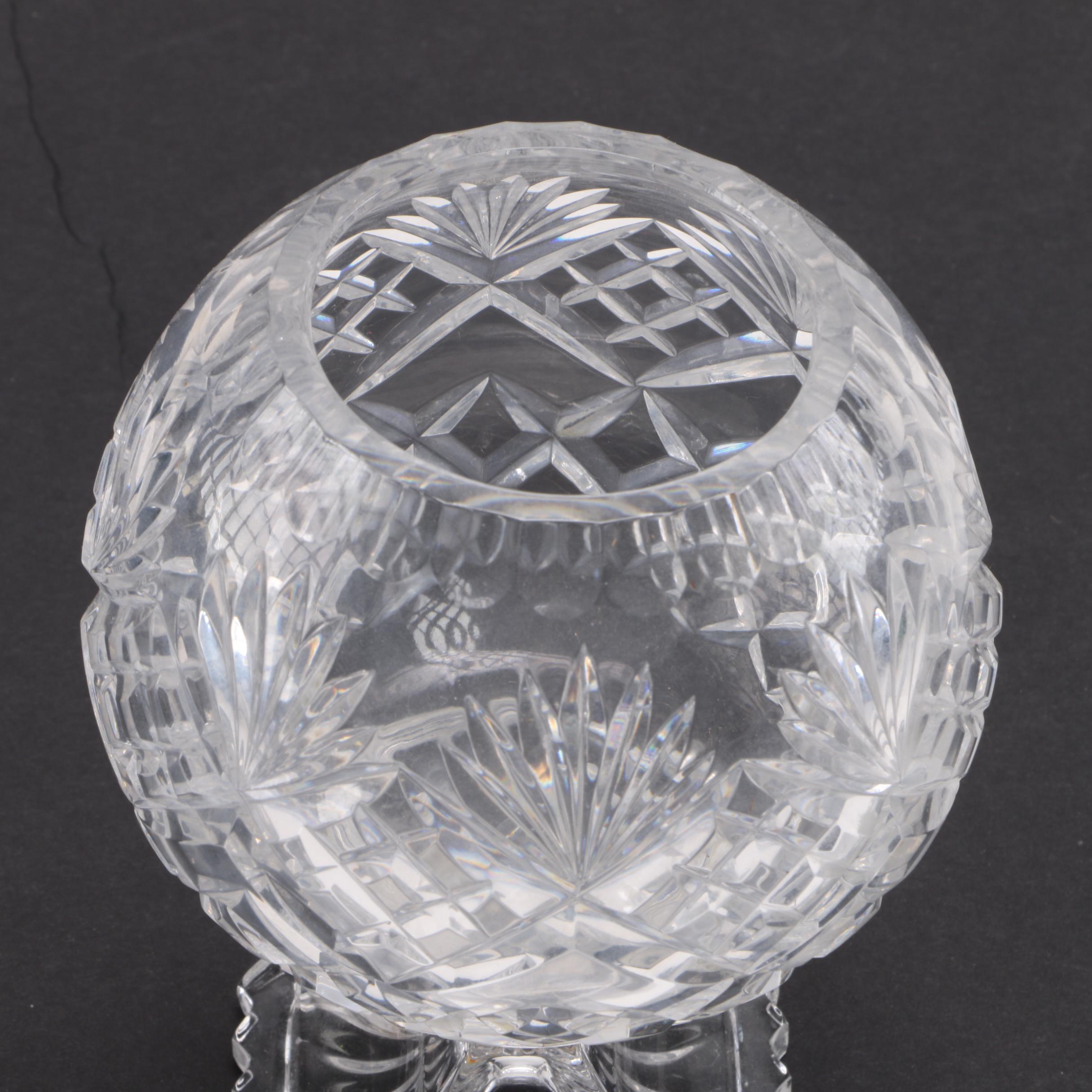 Assortment of Colorless Crystal Bowls