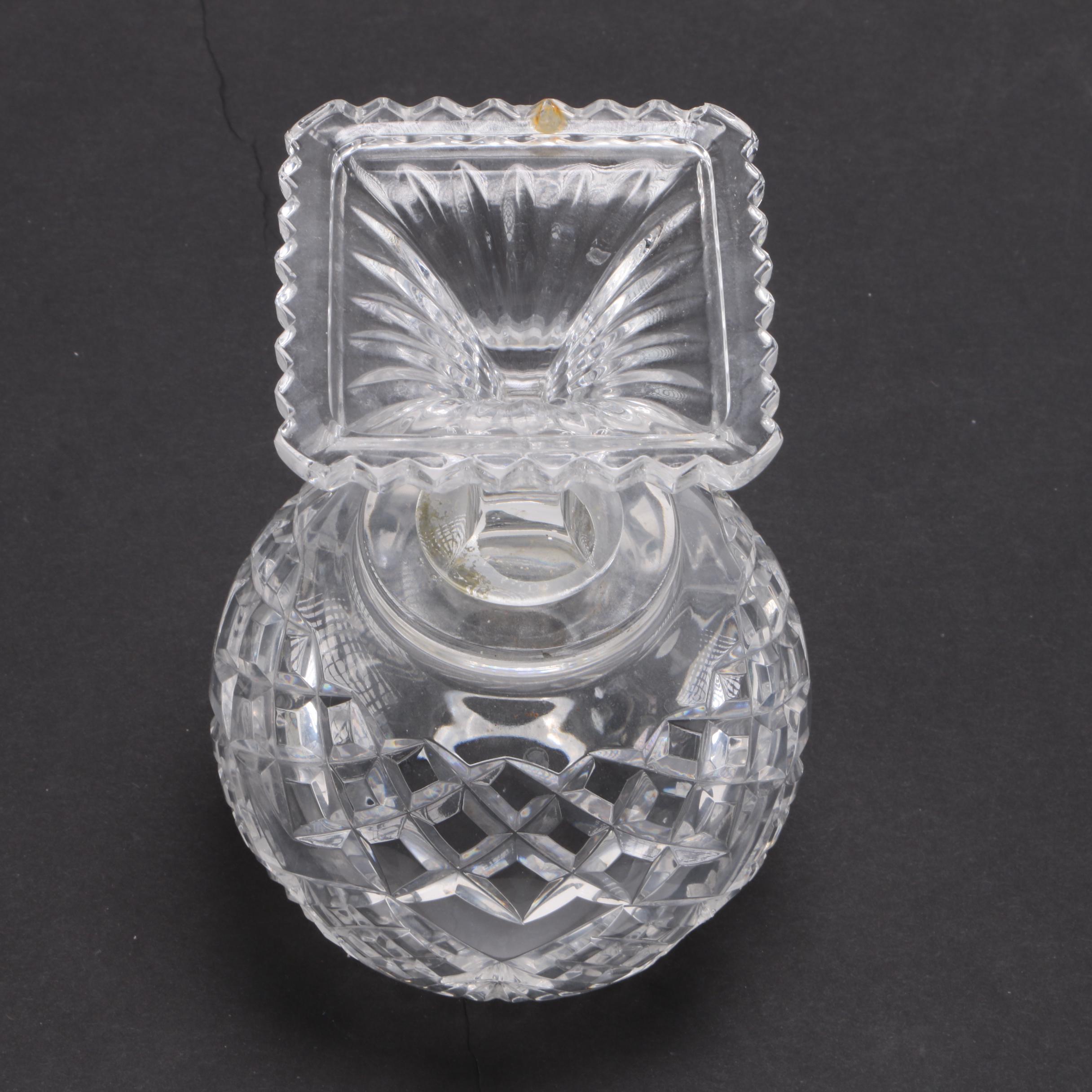 Assortment of Colorless Crystal Bowls