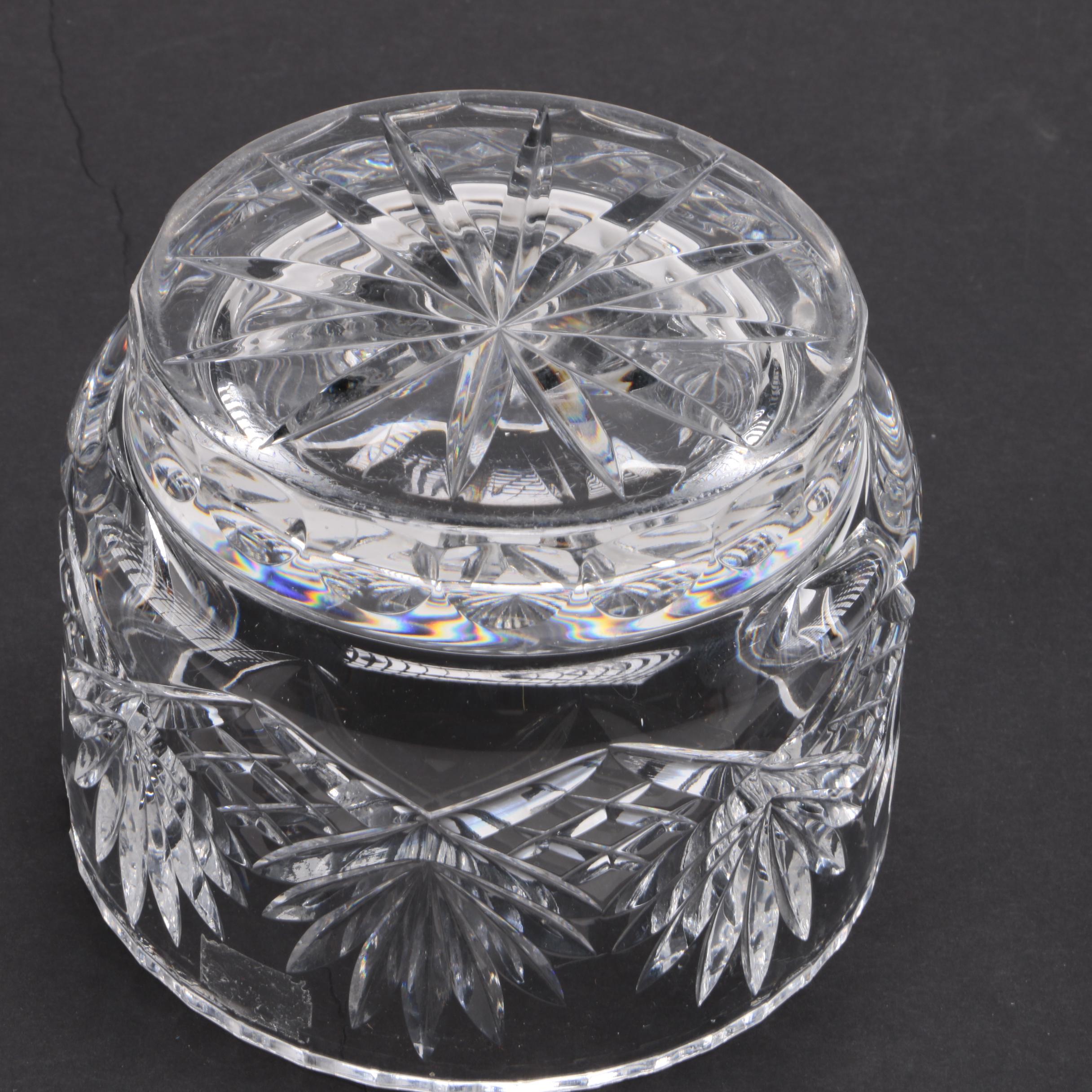 Assortment of Colorless Crystal Bowls