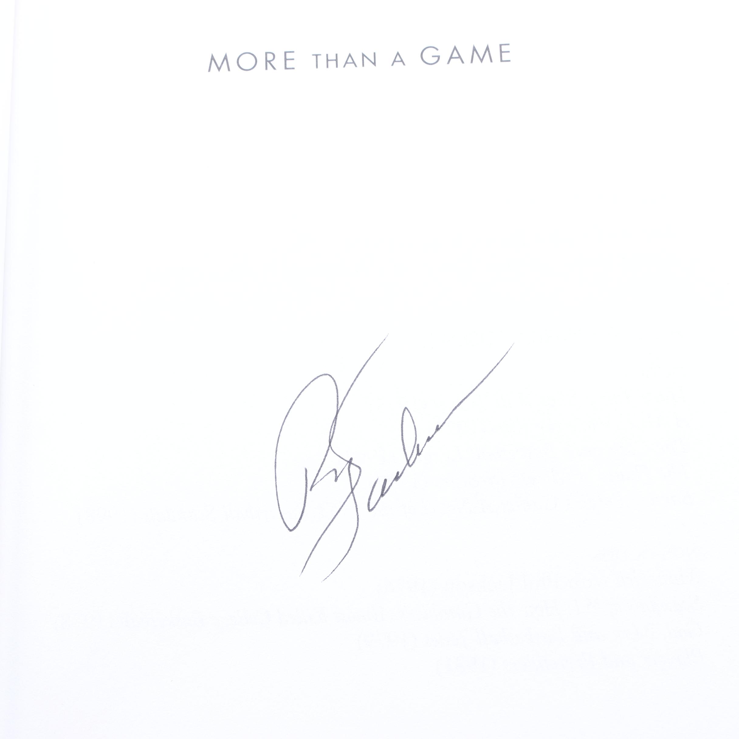 Phil Jackson Autographed First Edition of "More Than a Game"