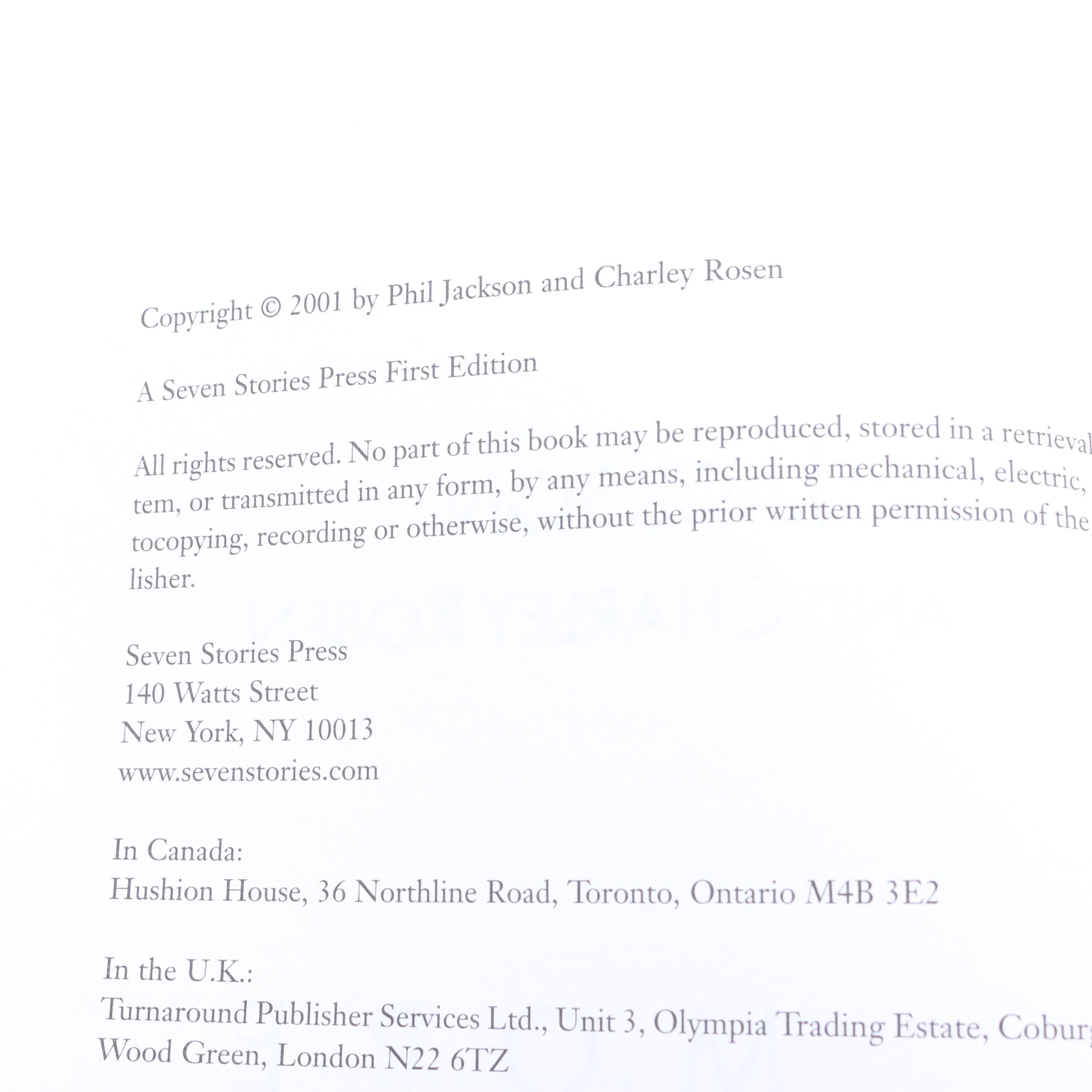 Phil Jackson Autographed First Edition of "More Than a Game"