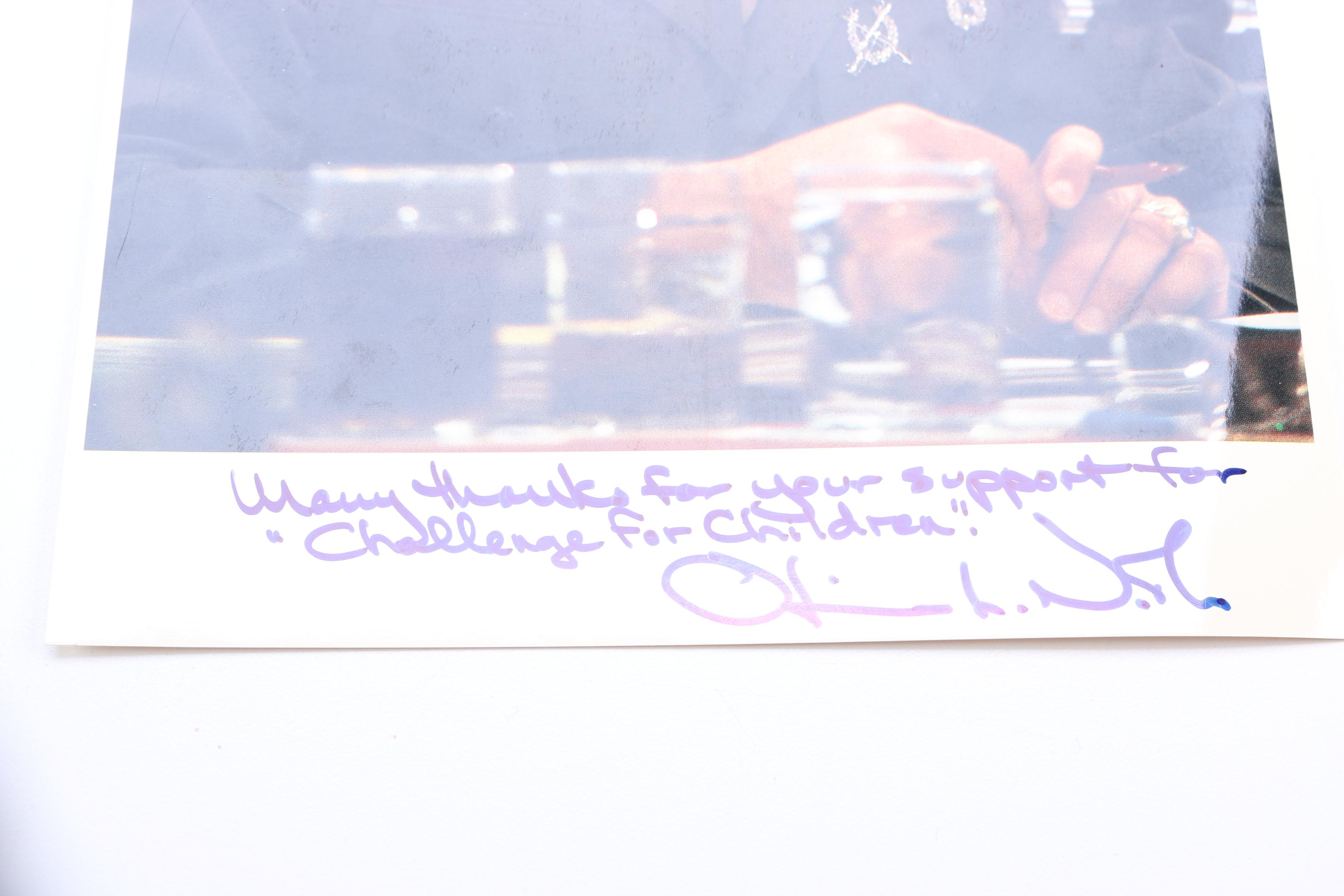 Autographed Photograph of Oliver North