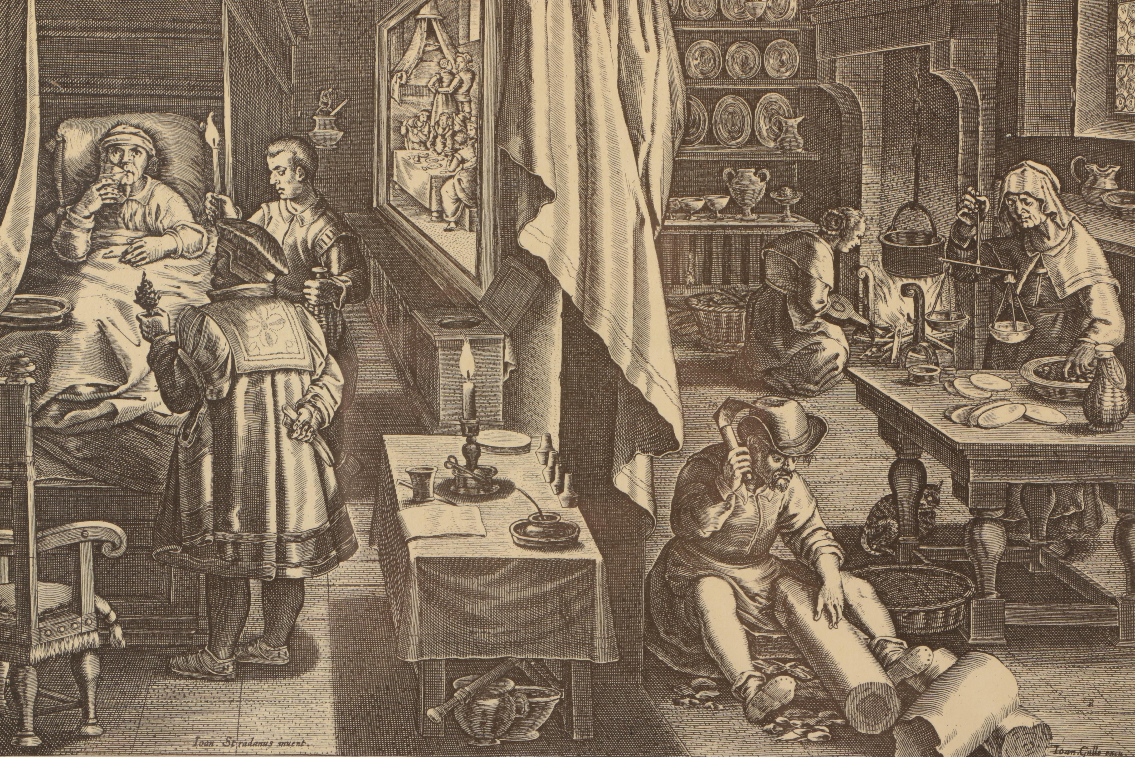 Offset Lithographs After Stradanus's "New Discoveries"