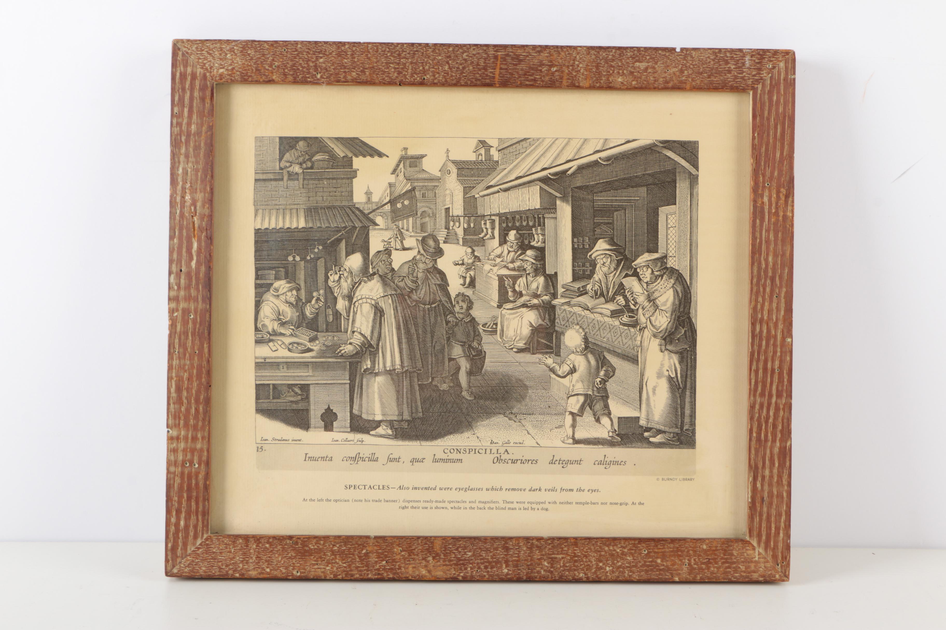 Offset Lithographs After Stradanus's "New Discoveries"