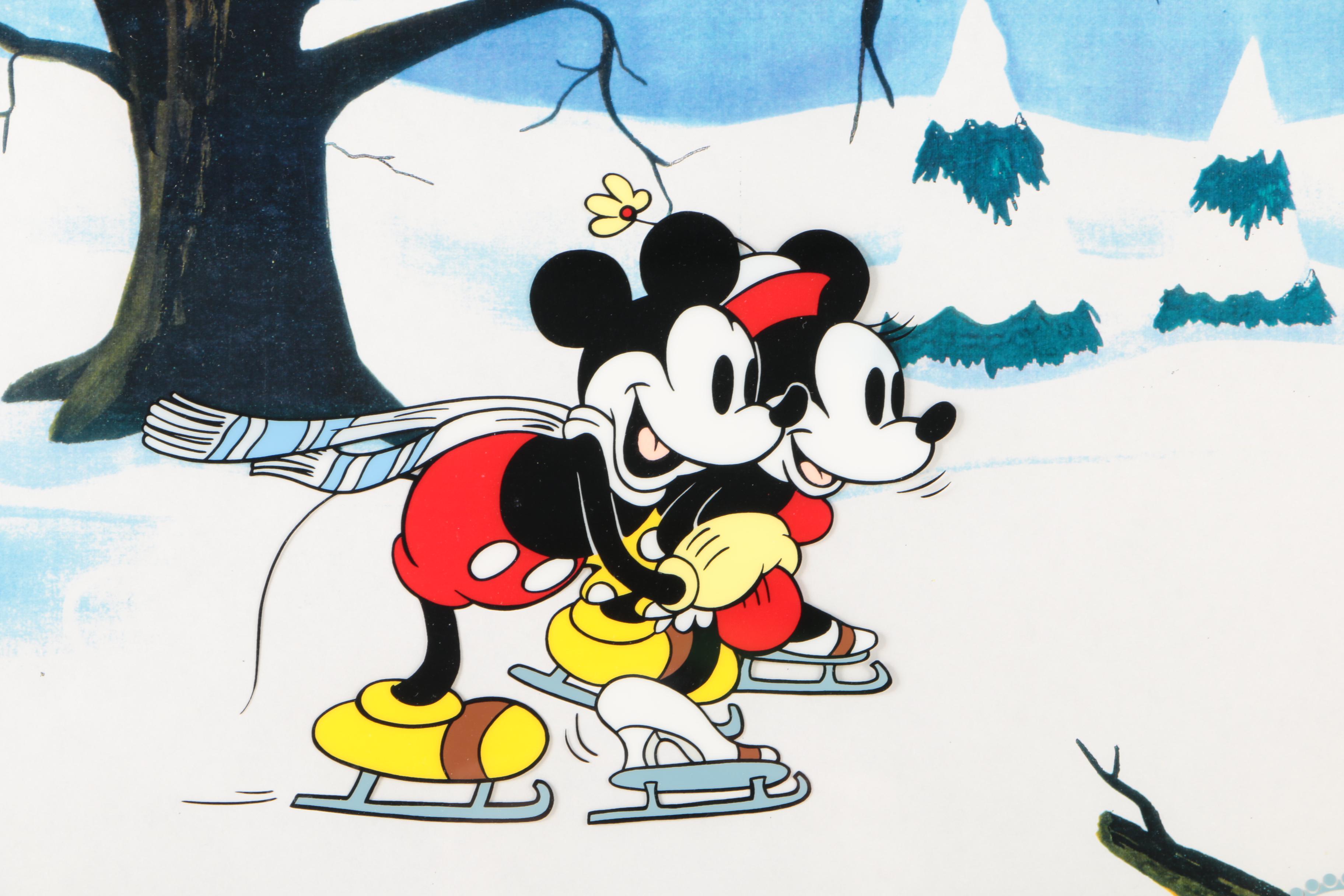 The Walt Disney Company Sericel "Mickey on Ice"