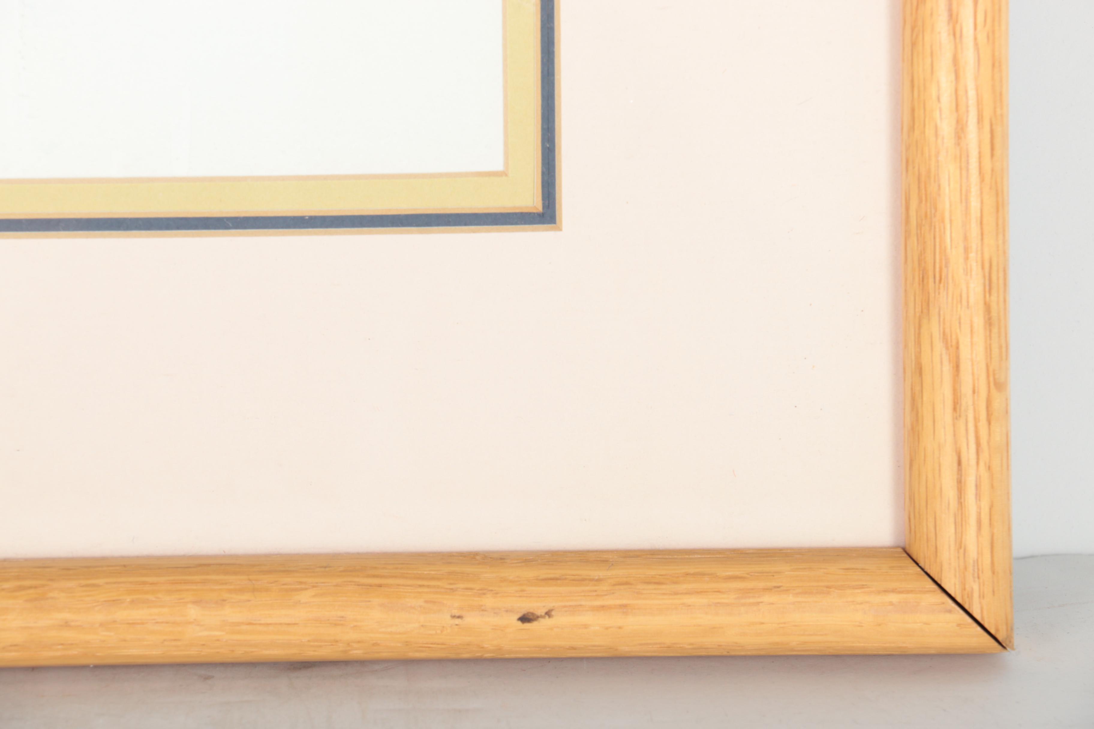 Judith Campbell Reed Watercolor on Board of a Nude Woman