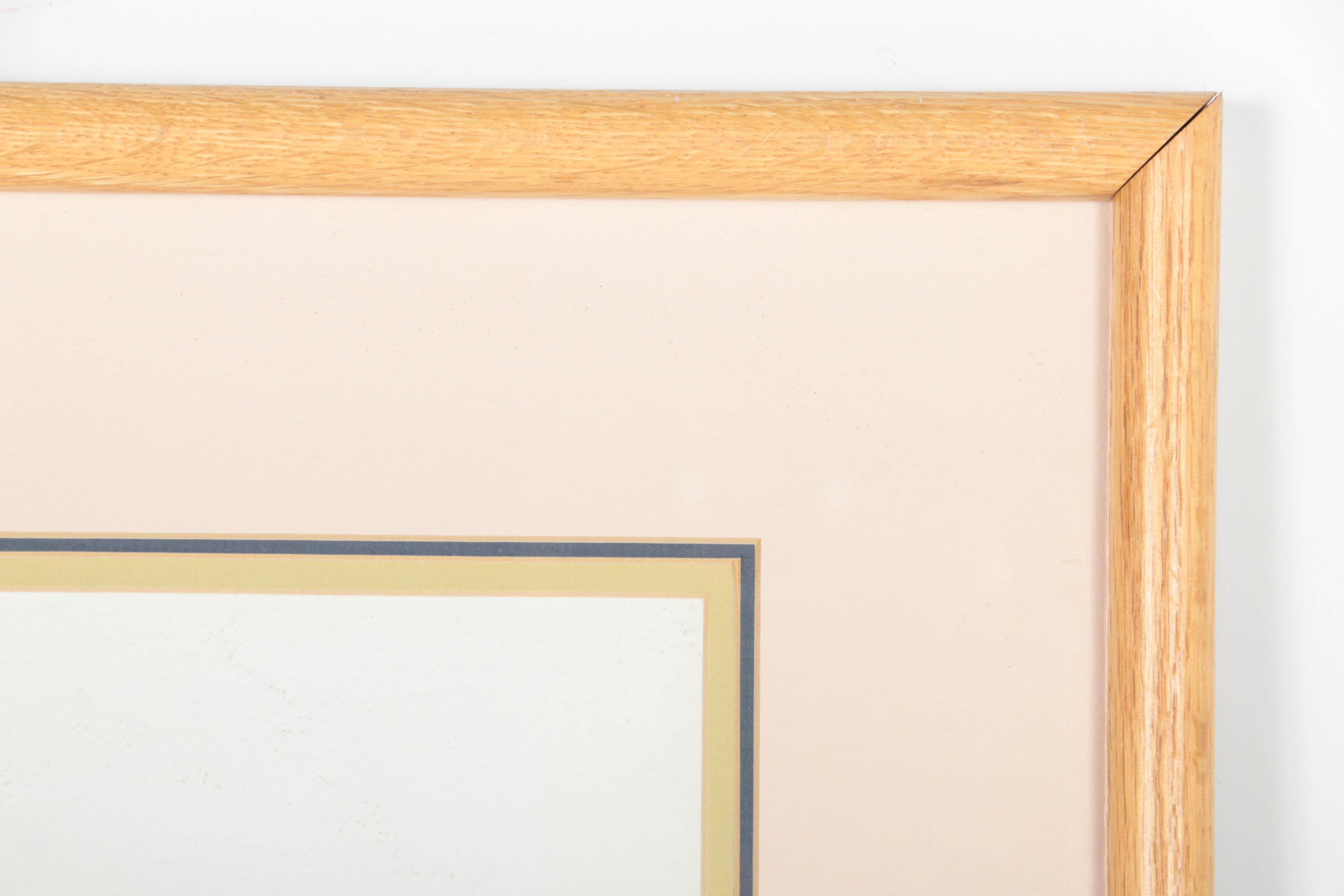 Judith Campbell Reed Watercolor on Board of a Nude Woman