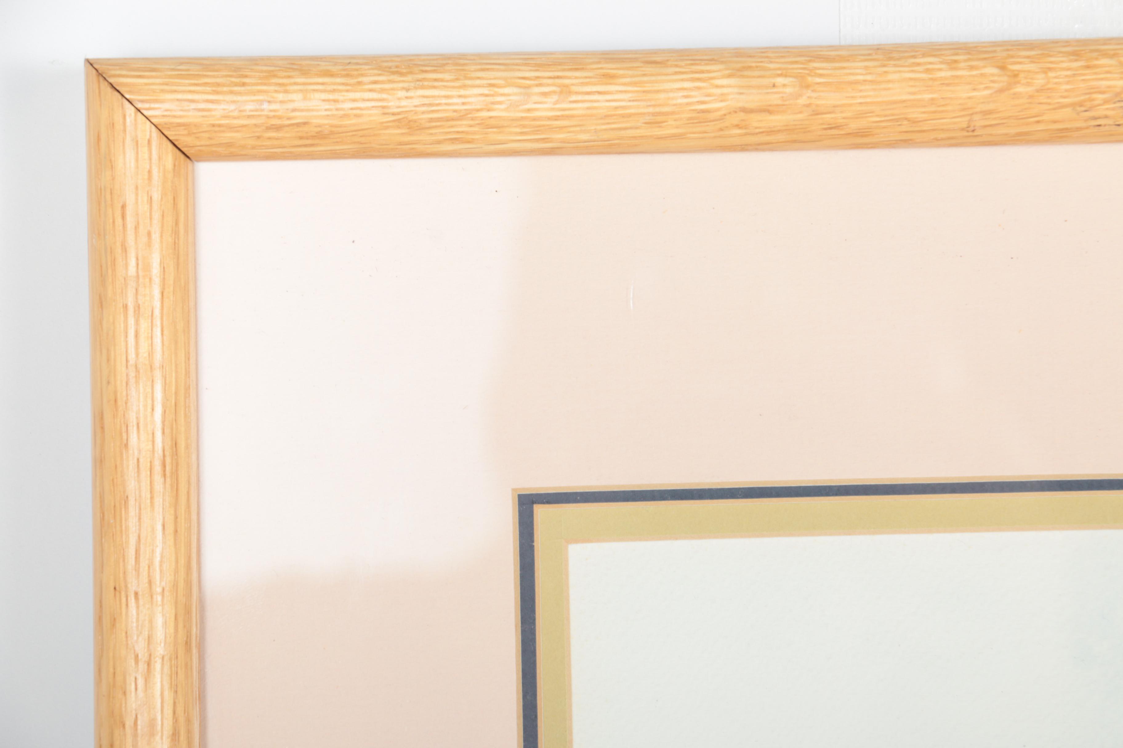 Judith Campbell Reed Watercolor on Board of a Nude Woman