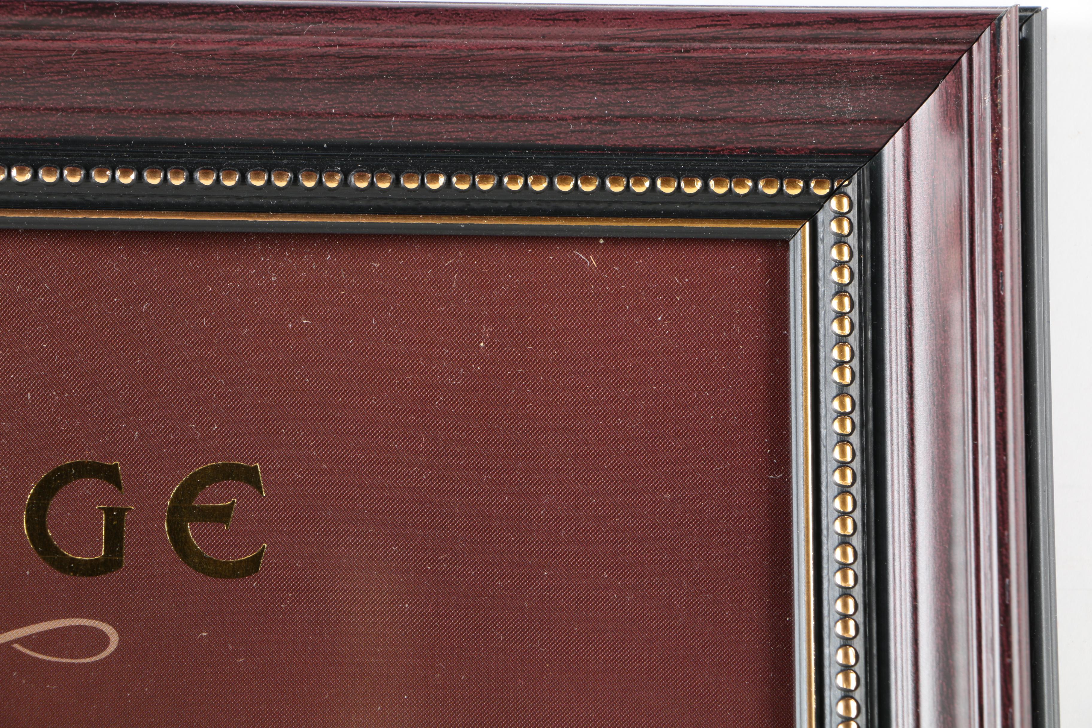 Offset Lithograph With Postage Stamps "The Great Voyage: Immigration to America"