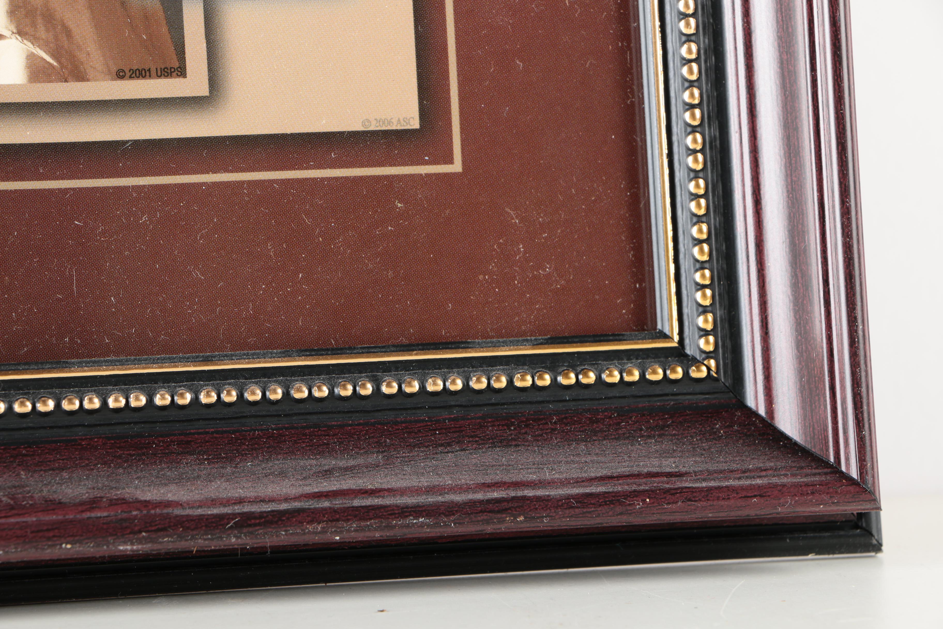 Offset Lithograph With Postage Stamps "The Great Voyage: Immigration to America"