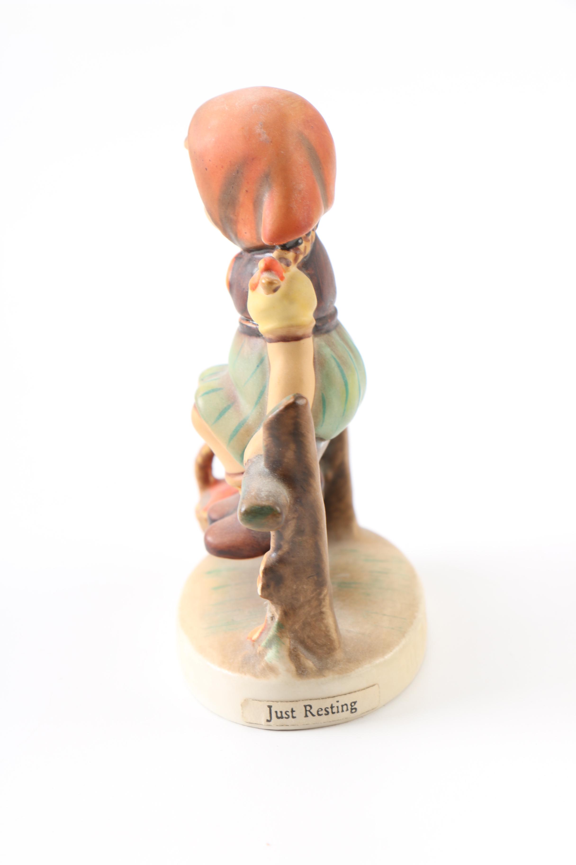Hummel Figurines Including "Just Resting"