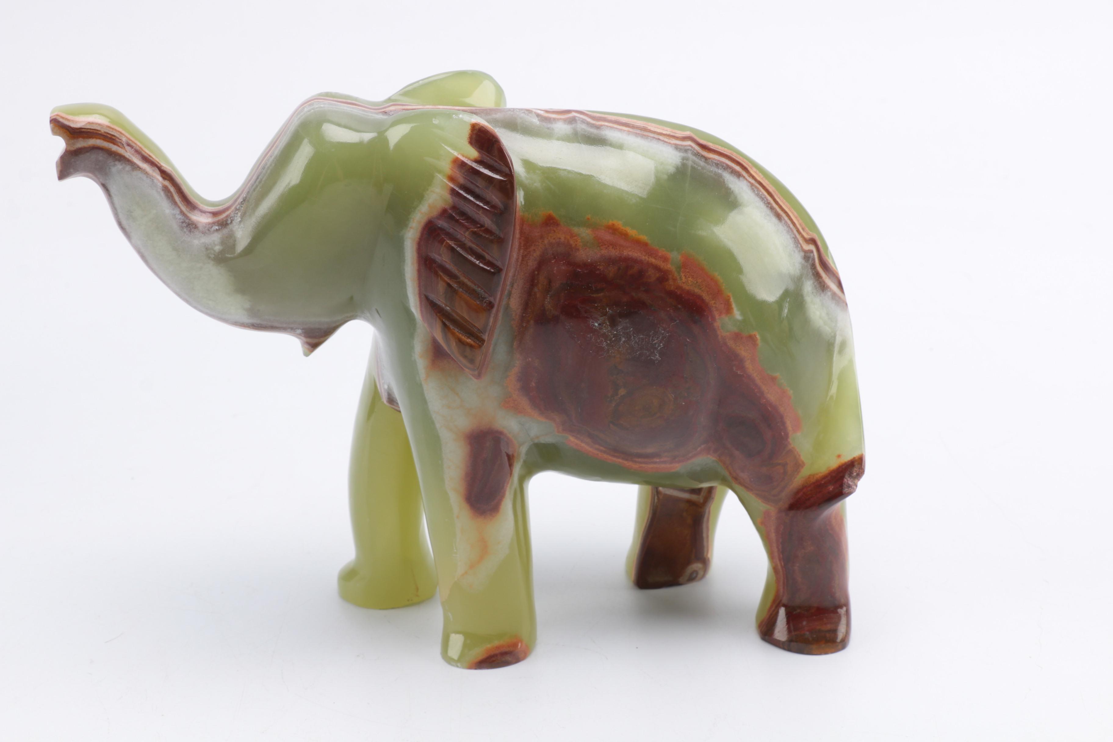 Elephant Figurines Including "Giant of the Serengeti"