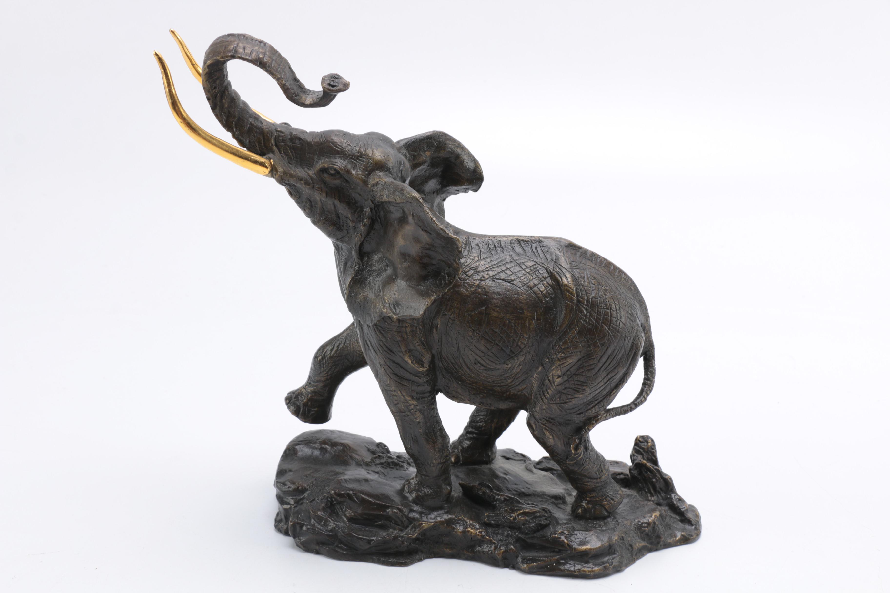 Elephant Figurines Including "Giant of the Serengeti"