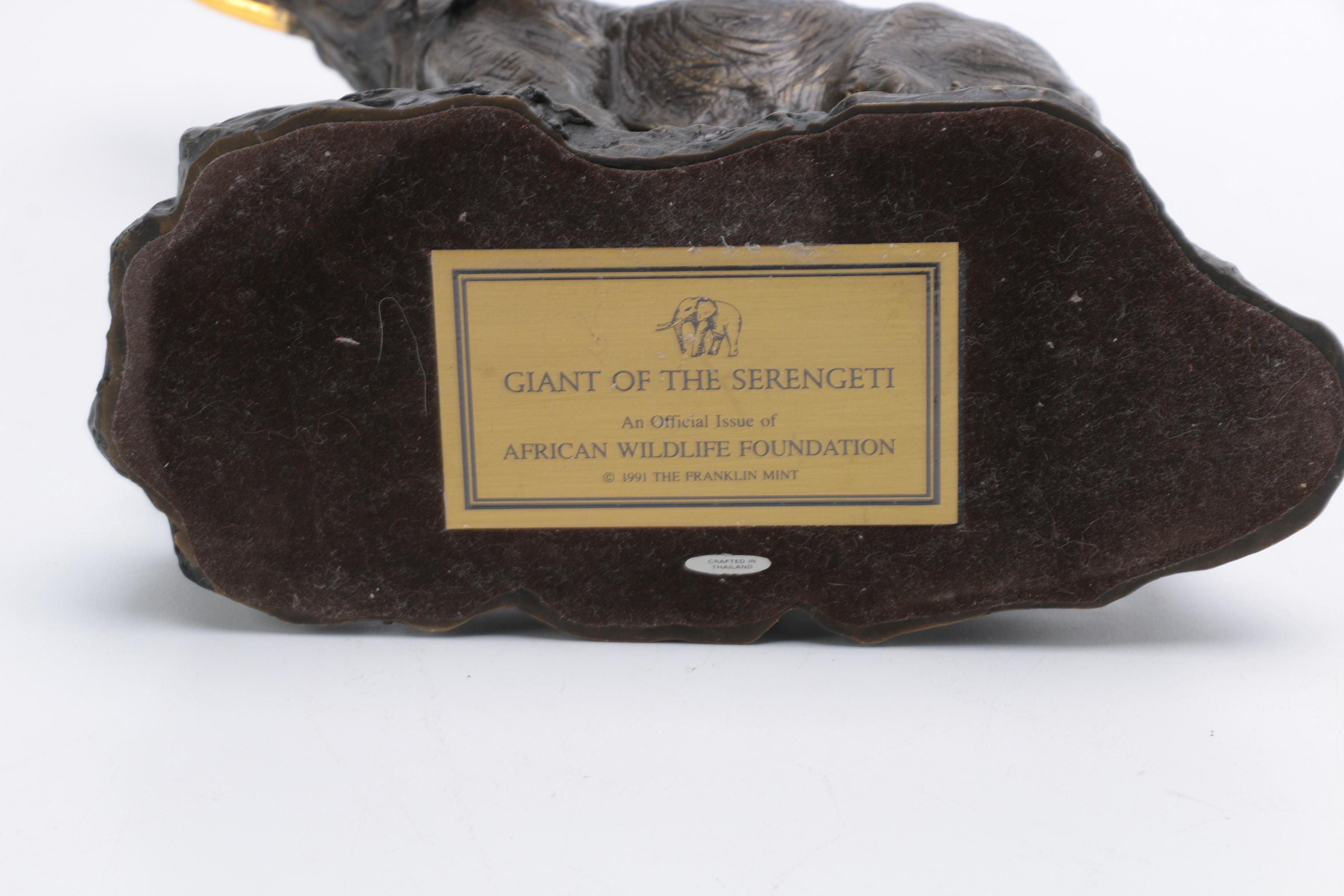 Elephant Figurines Including "Giant of the Serengeti"