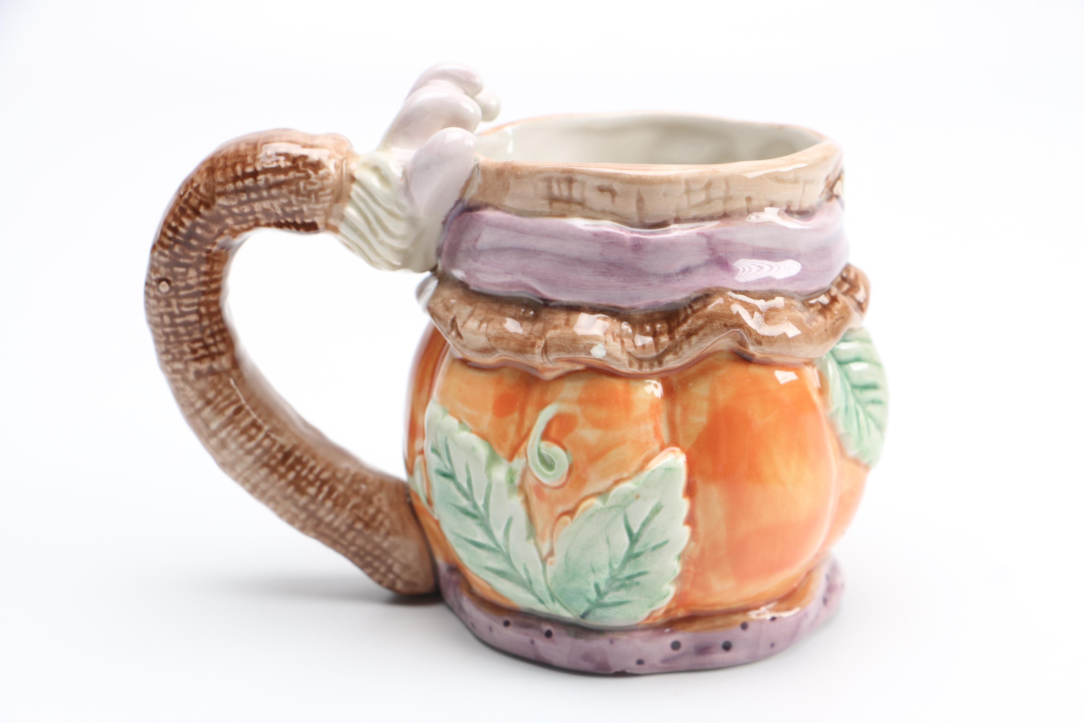 Pumpkin Mug and Cat Maid Basin from FF Japan
