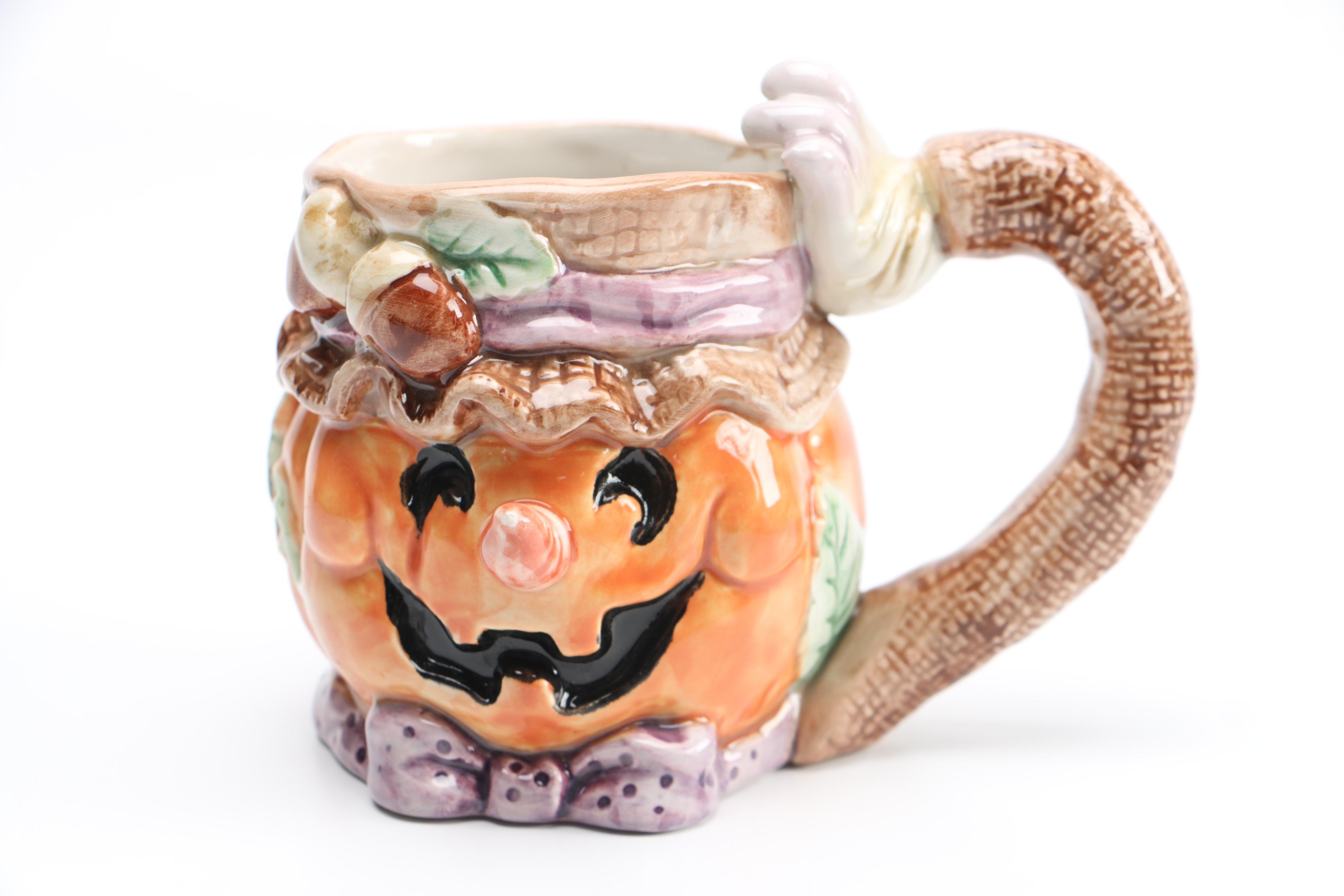 Pumpkin Mug and Cat Maid Basin from FF Japan