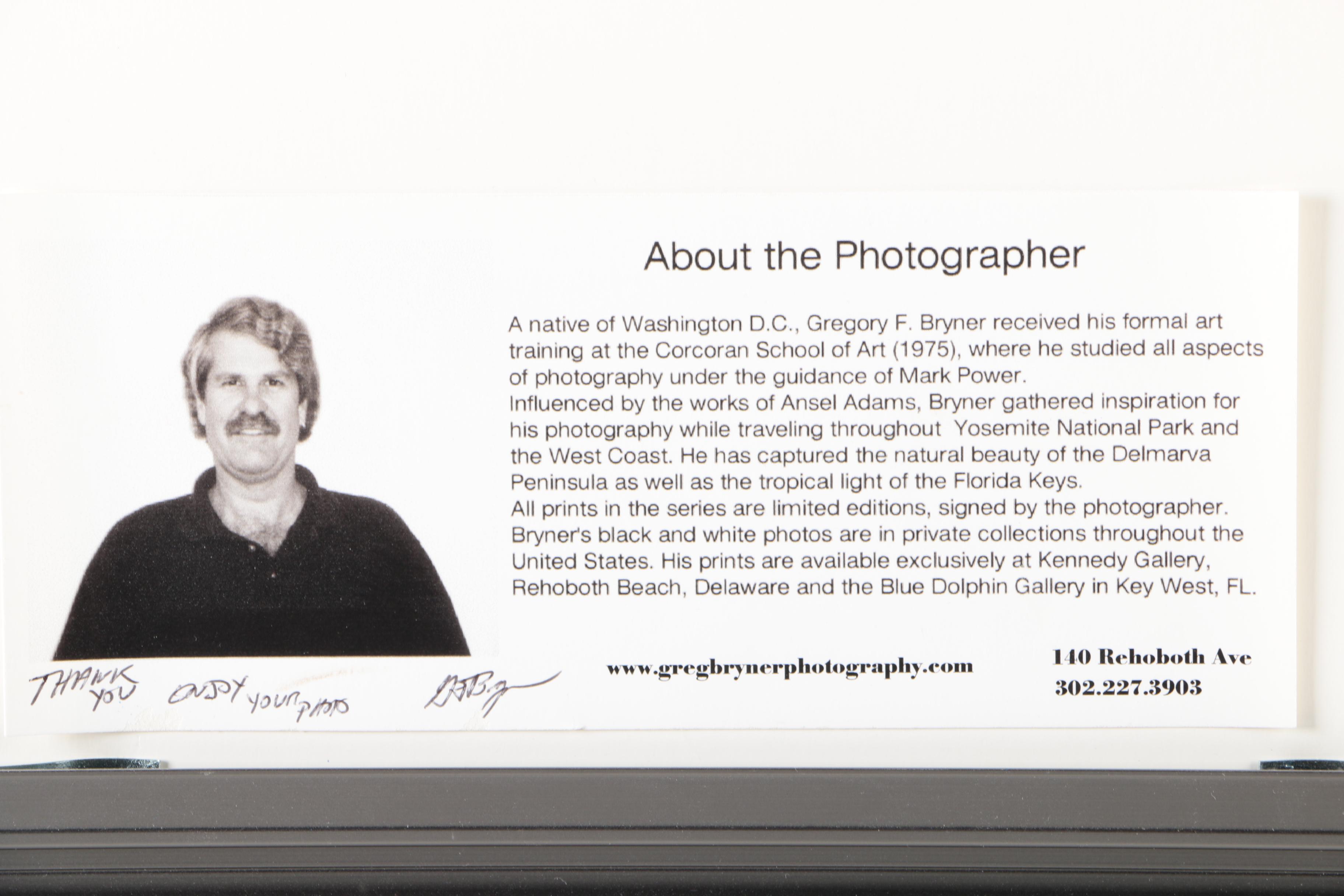 Gregory Bryner Limited Edition Photographs