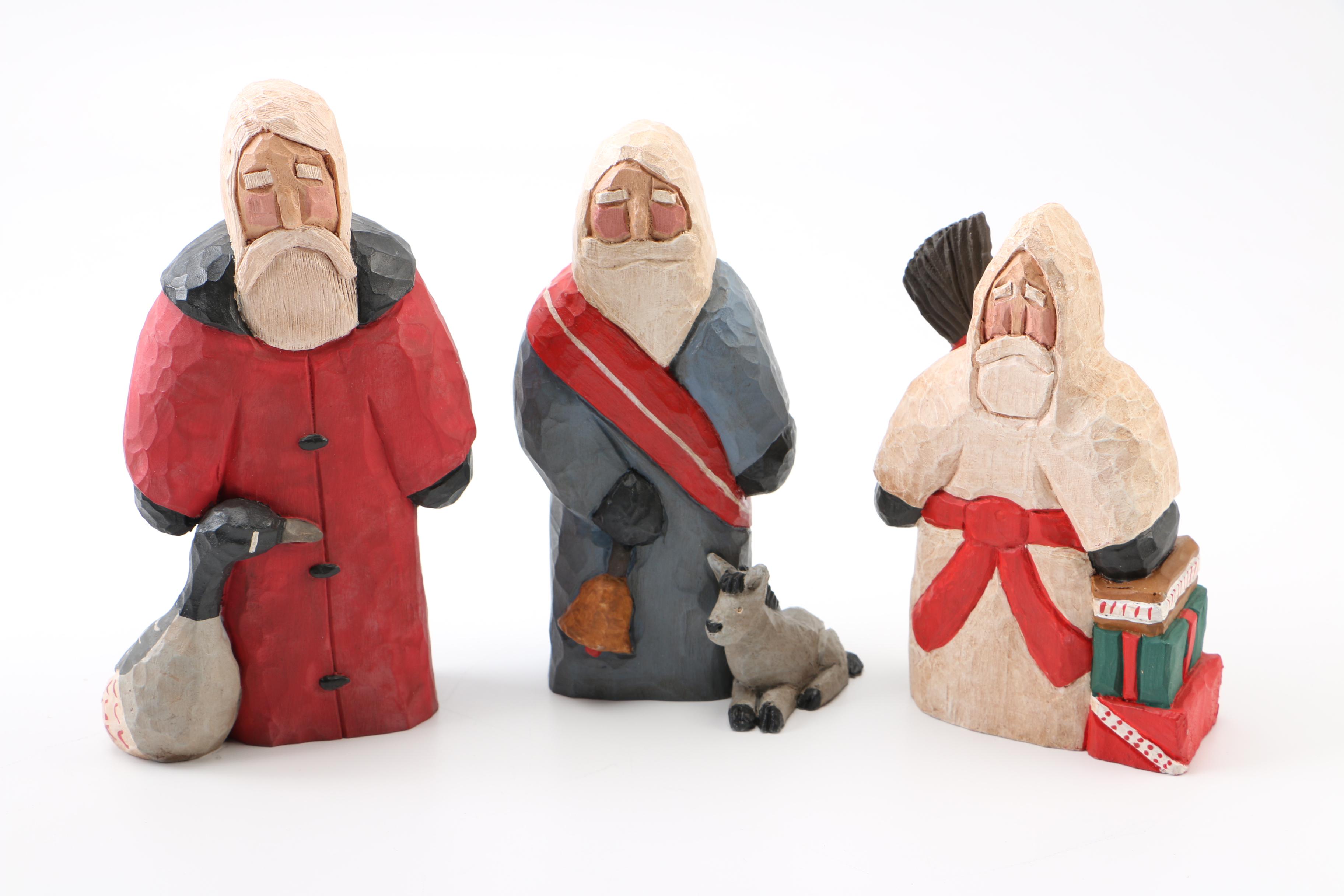 Santa Claus and Nativity Figurines