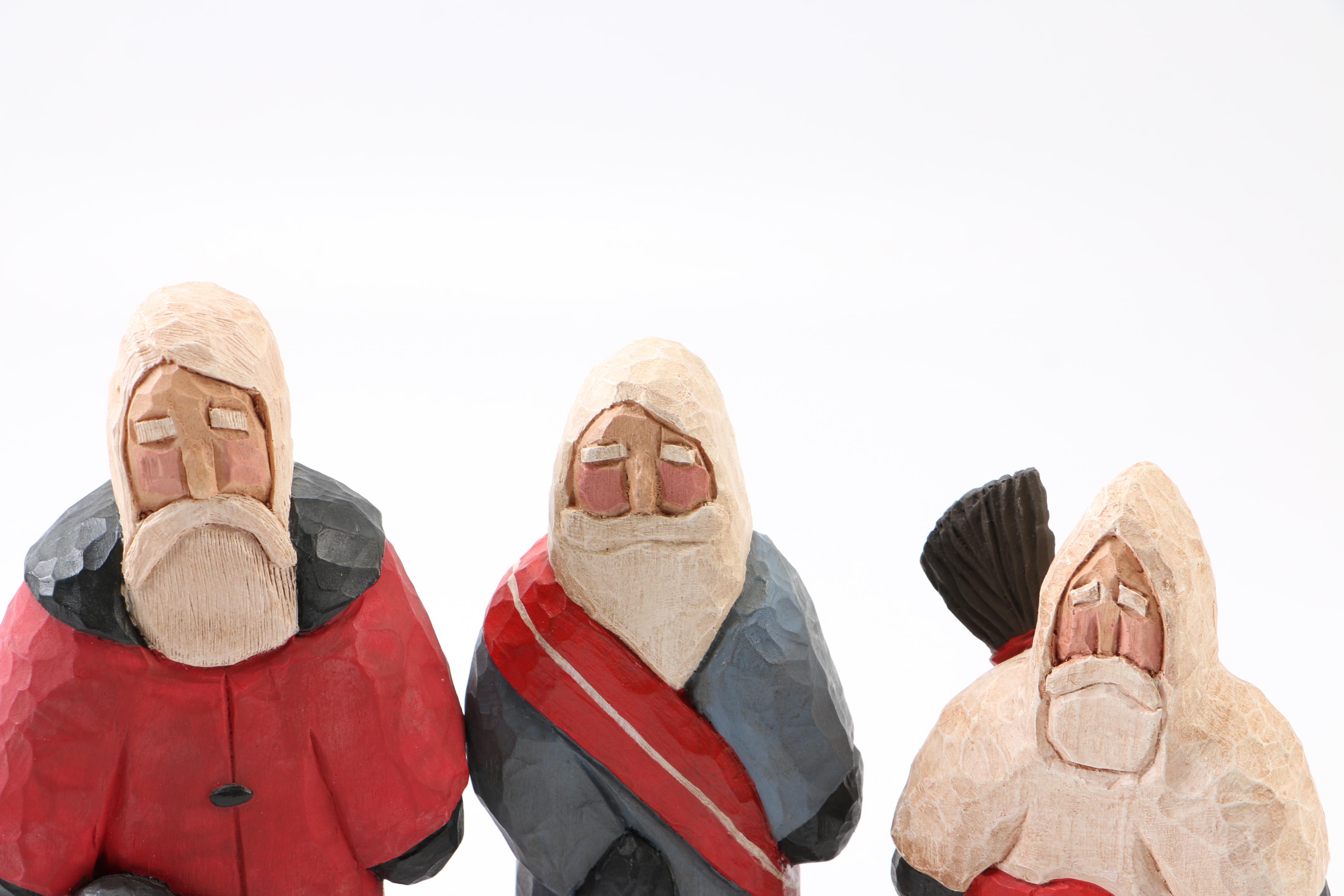 Santa Claus and Nativity Figurines